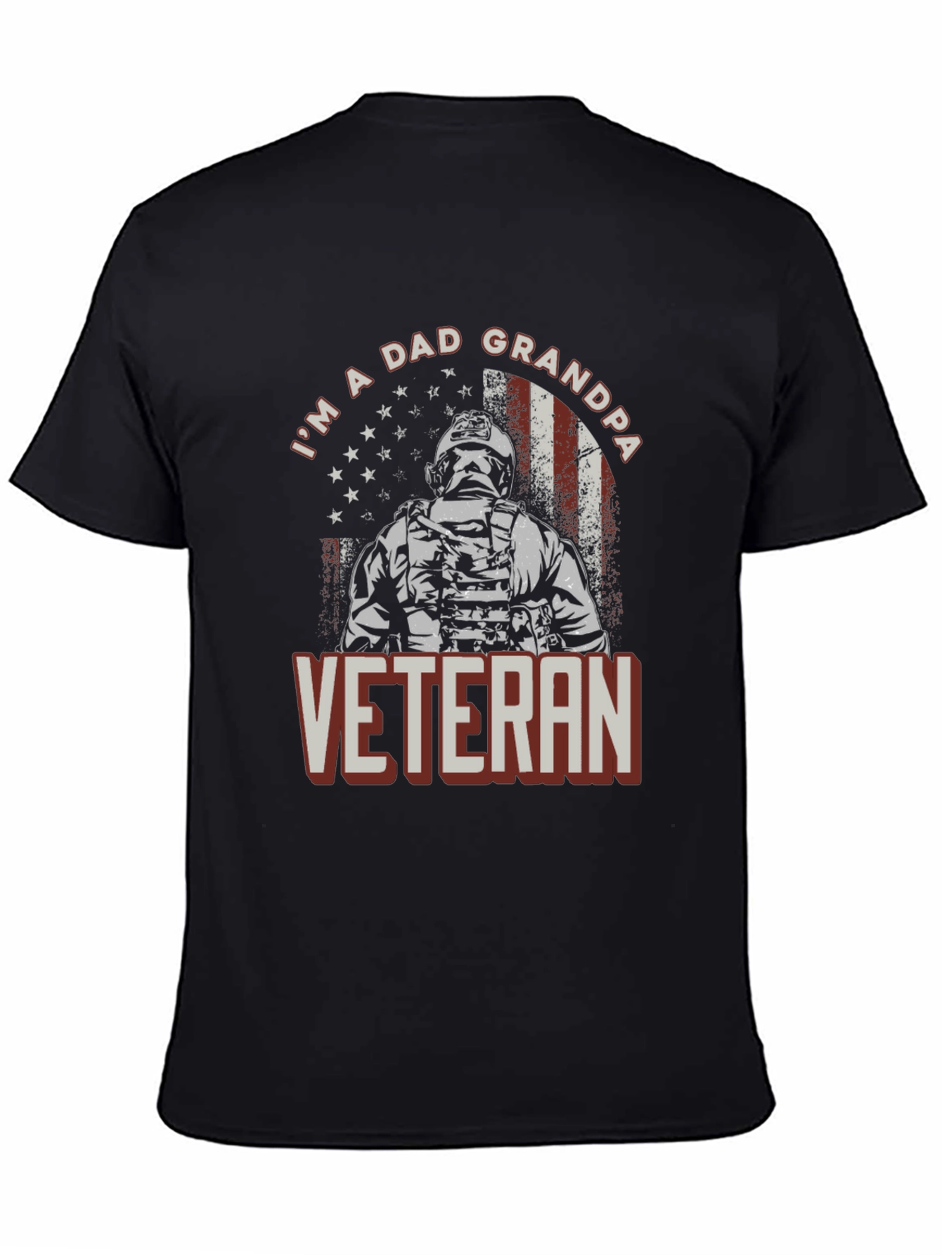 Im A Dad Grandpa Veteran Graphic Tee
