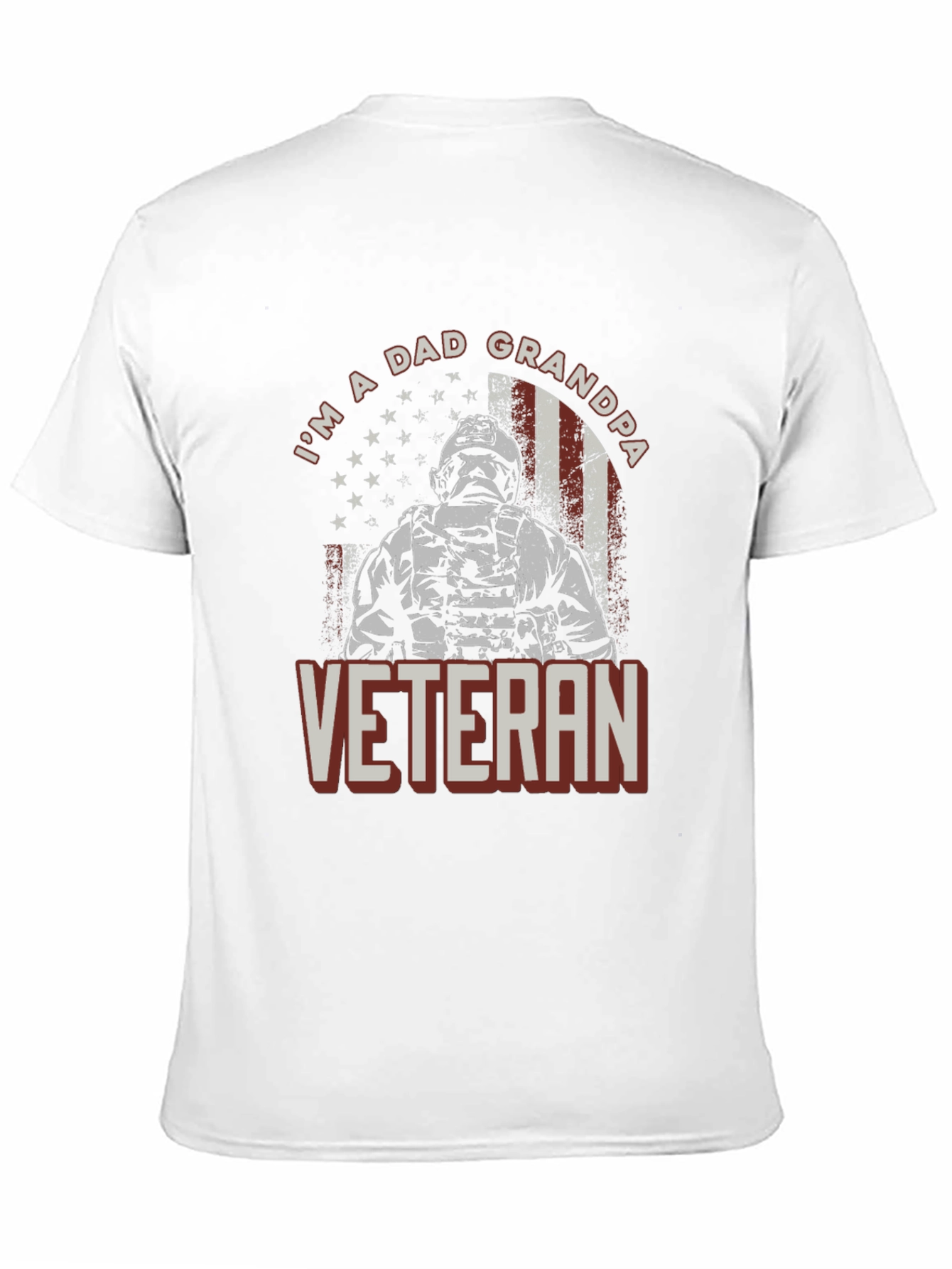 Im A Dad Grandpa Veteran Graphic Tee