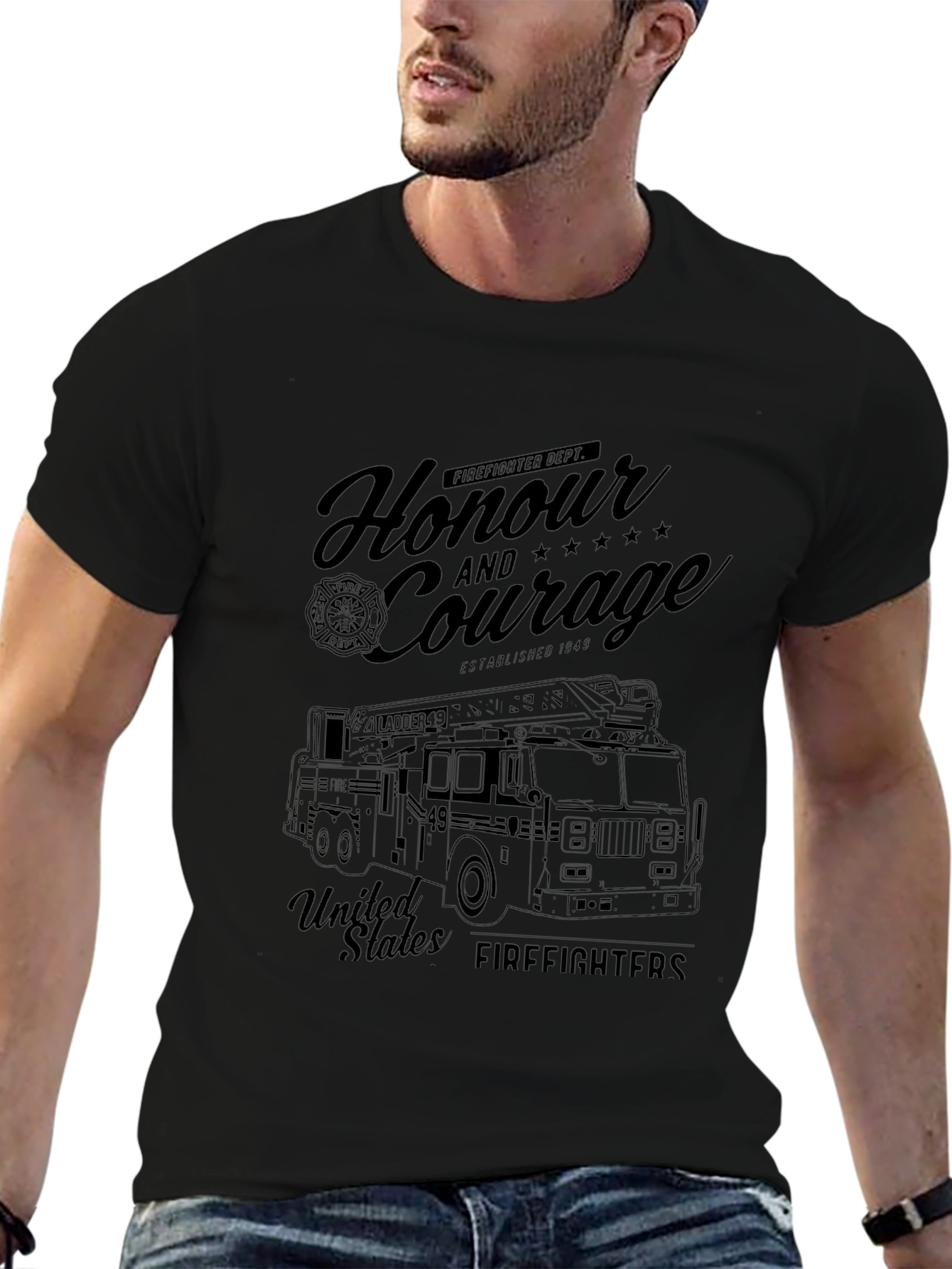 Honour & Courage Firefighter T-Shirt