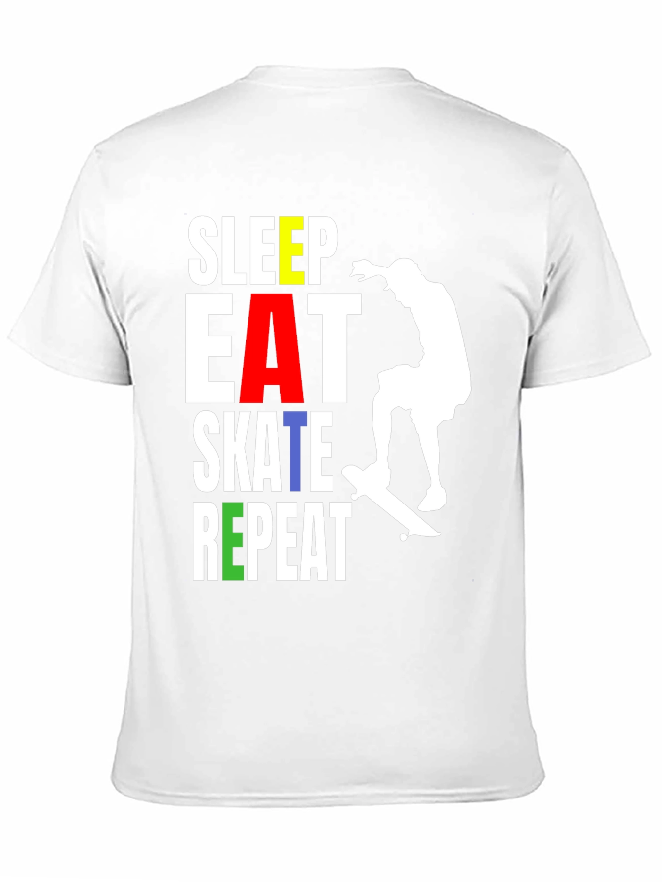 Skate Repeat T-Shirt - Stylish Skater Tee