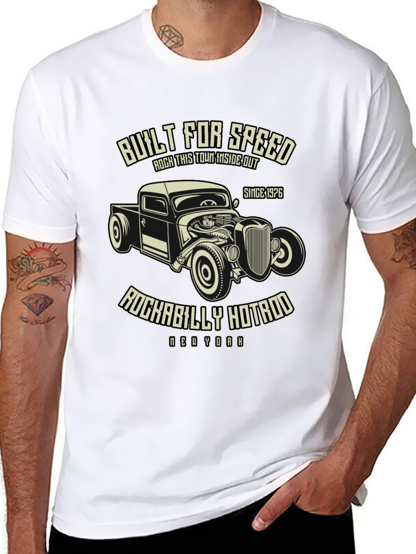 Built For Speed Hotrod Graphic T-Shirt