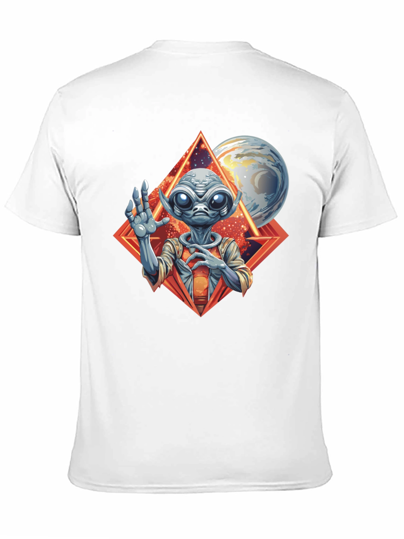 Alien Graphic Print Black T-Shirt