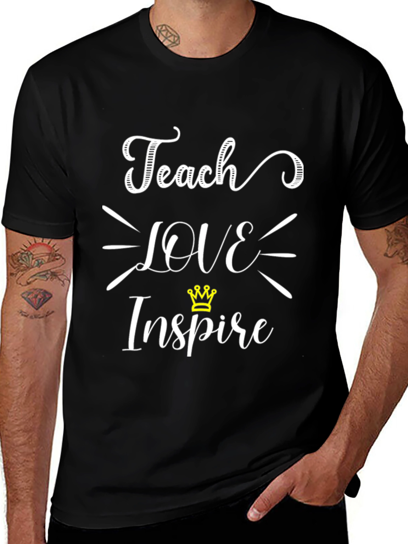 Teach Love Inspire T-Shirt - Teacher Appreciation Gift