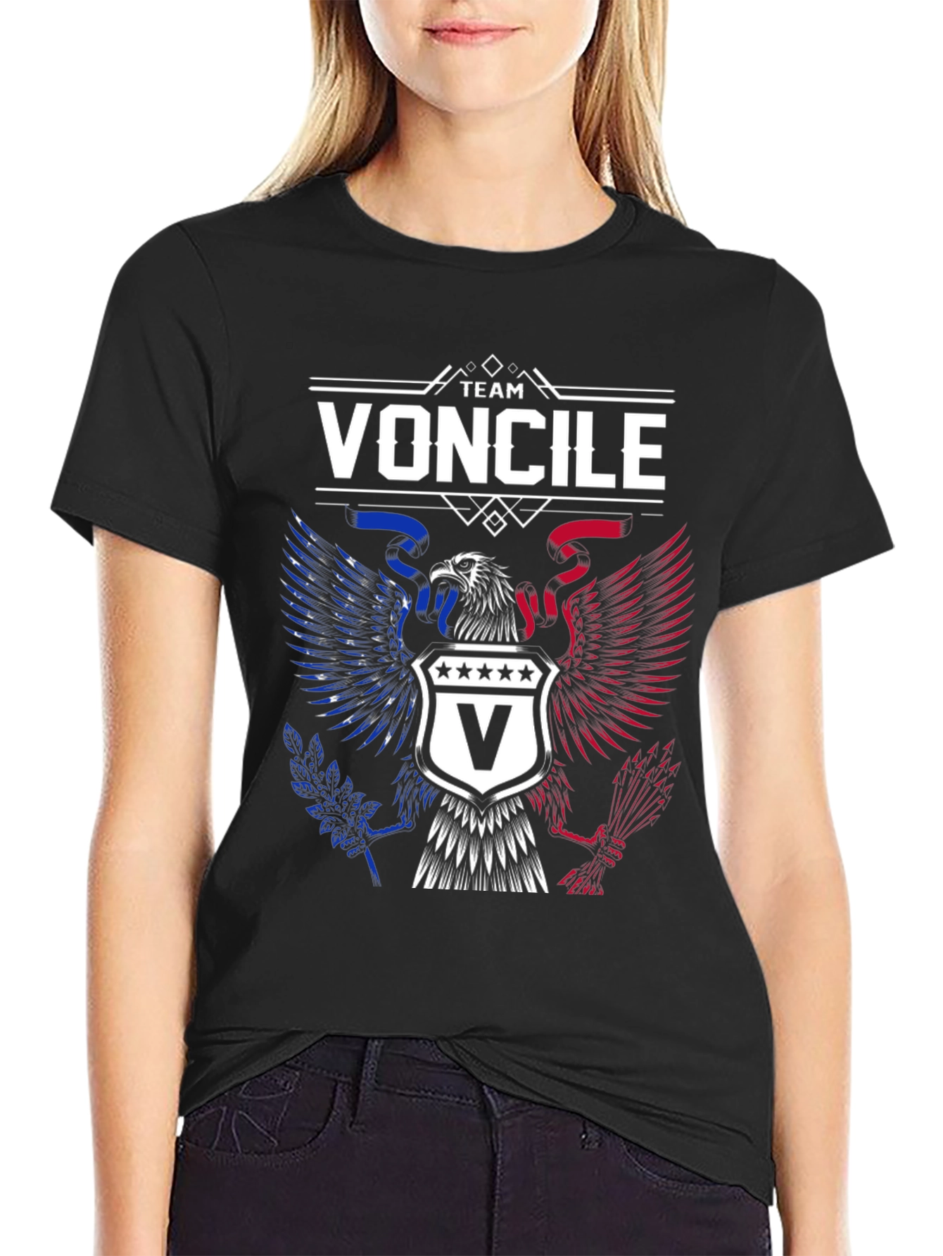 Team Voncile Eagle Patriotic T-Shirt