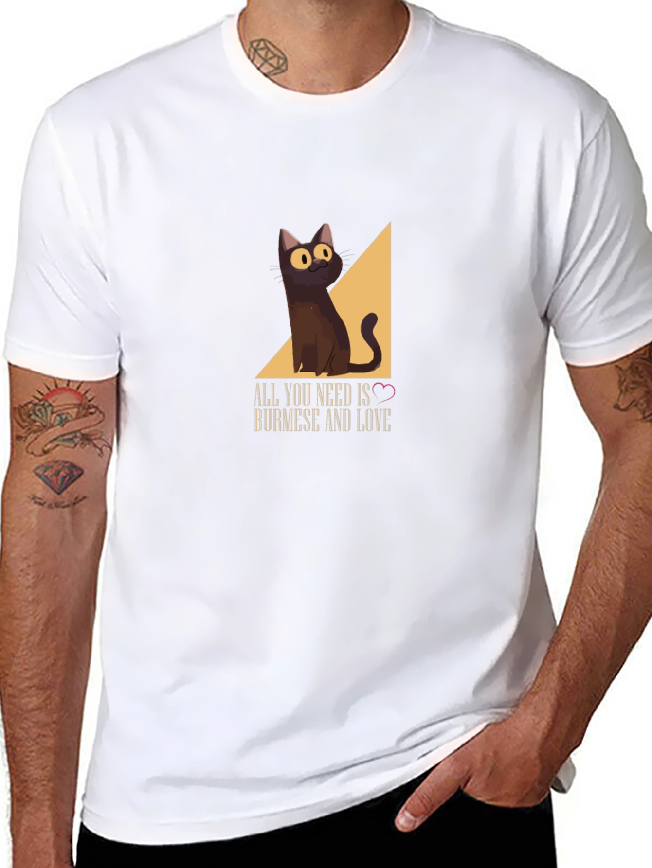 Burmese Cat T-Shirt: All You Need Is Love!