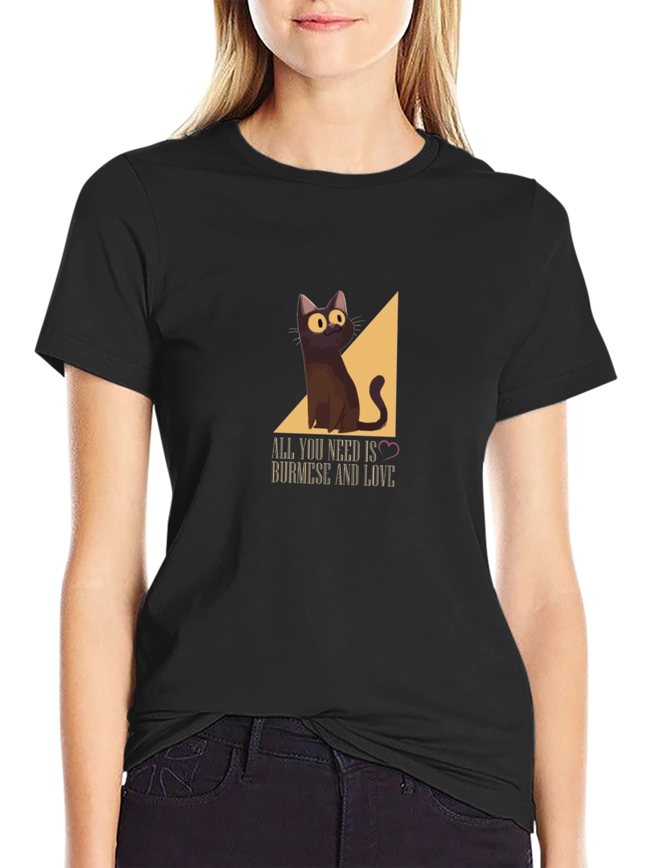 Burmese Cat T-Shirt: All You Need Is Love!