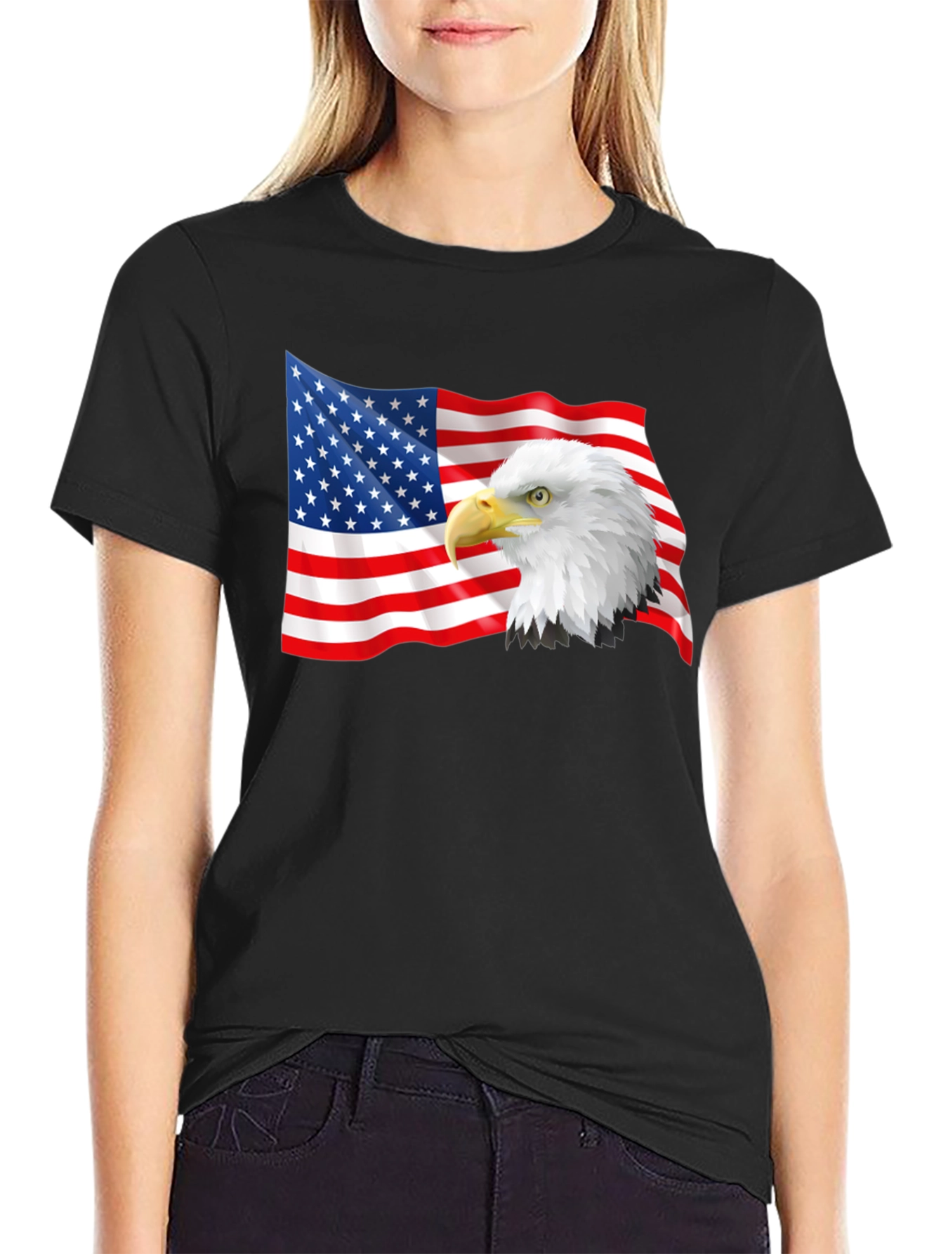 American Eagle Flag Graphic T-Shirt