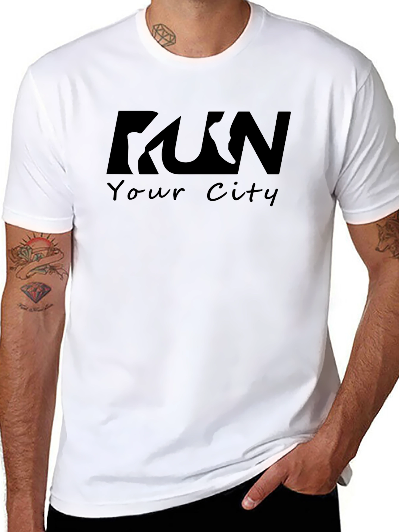 Run Your City Black T-Shirt