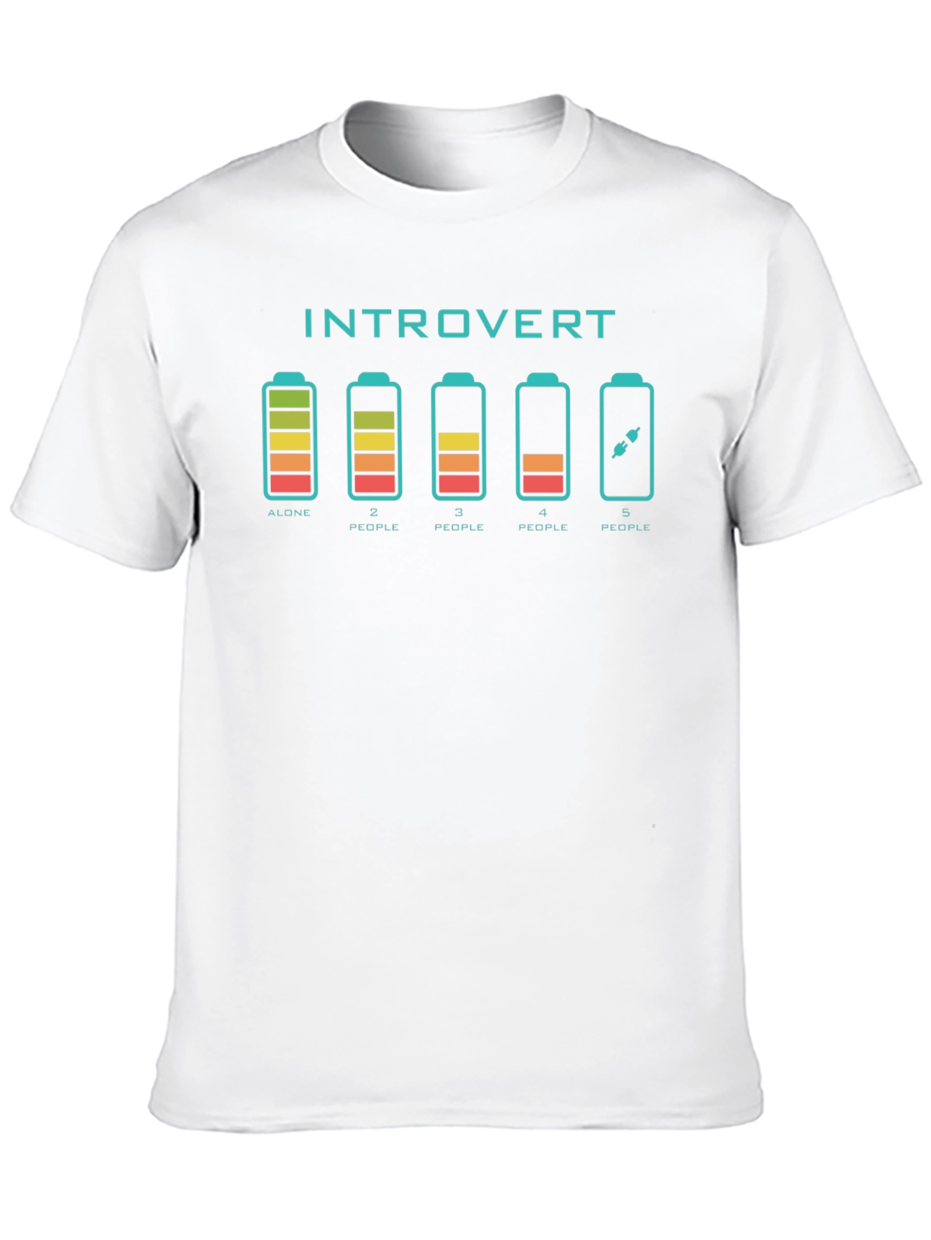 Introvert Battery Graphic T-Shirt