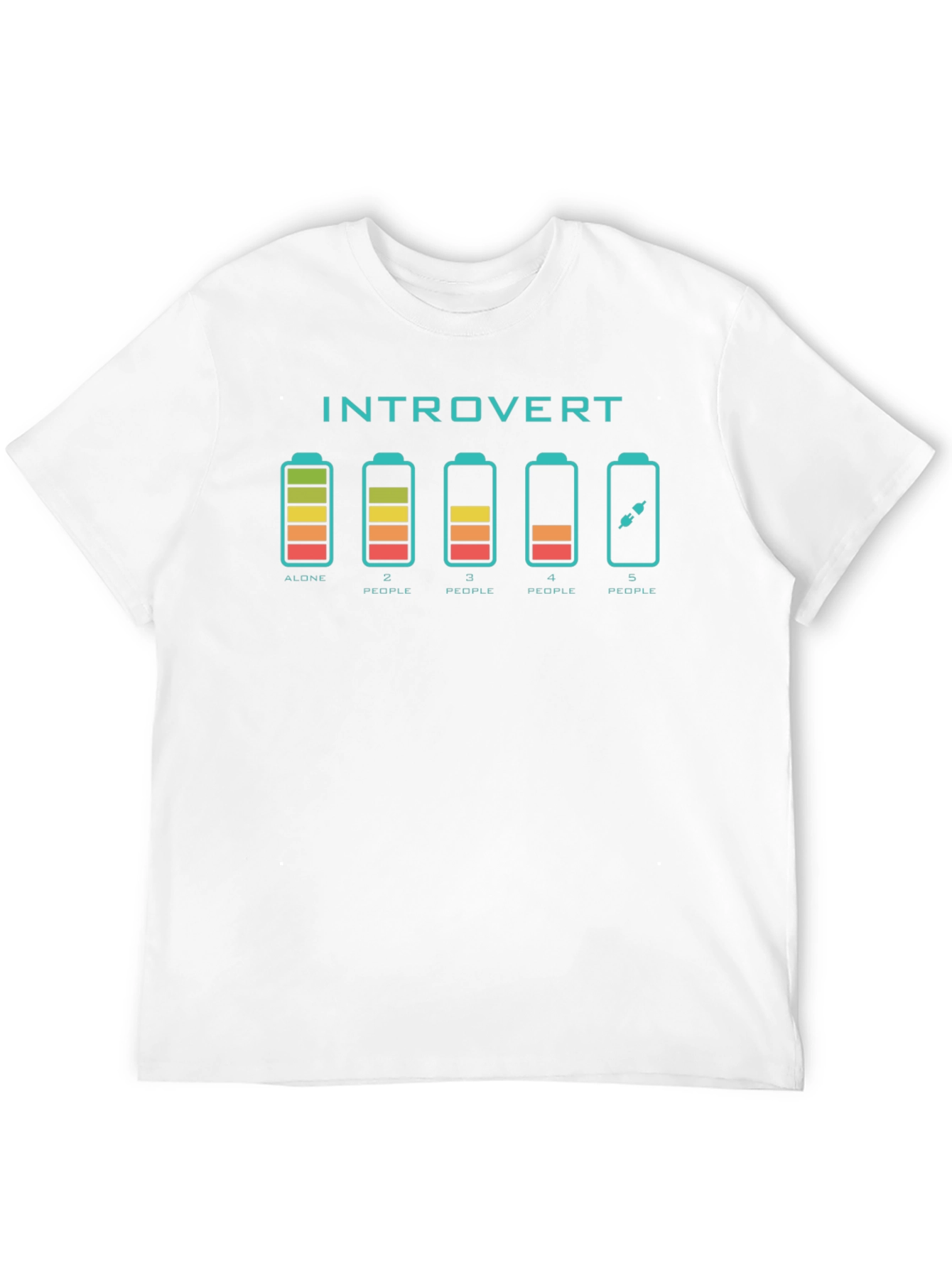 Introvert Battery Graphic T-Shirt
