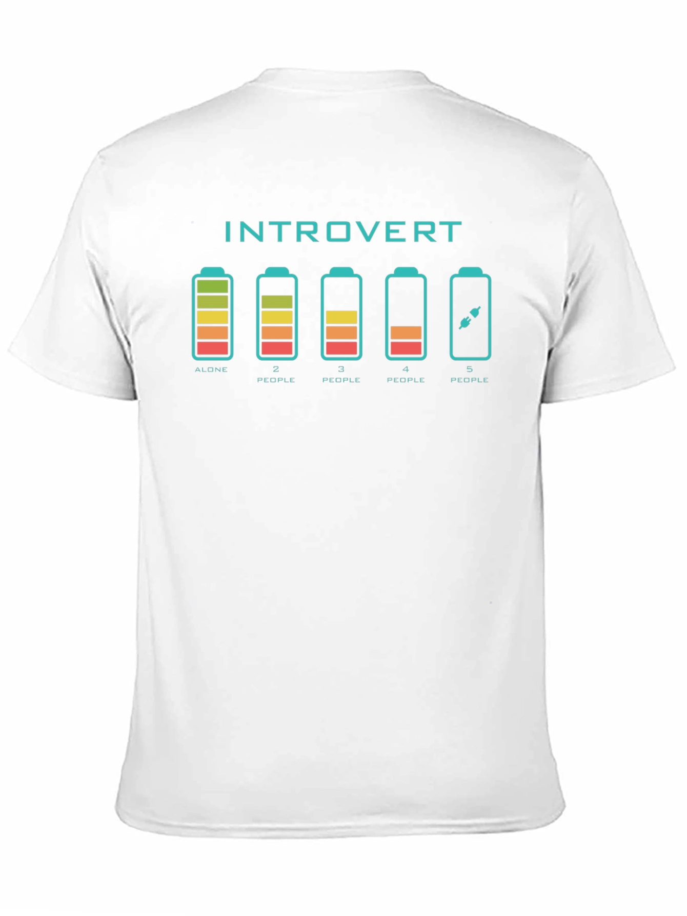 Introvert Battery Graphic T-Shirt