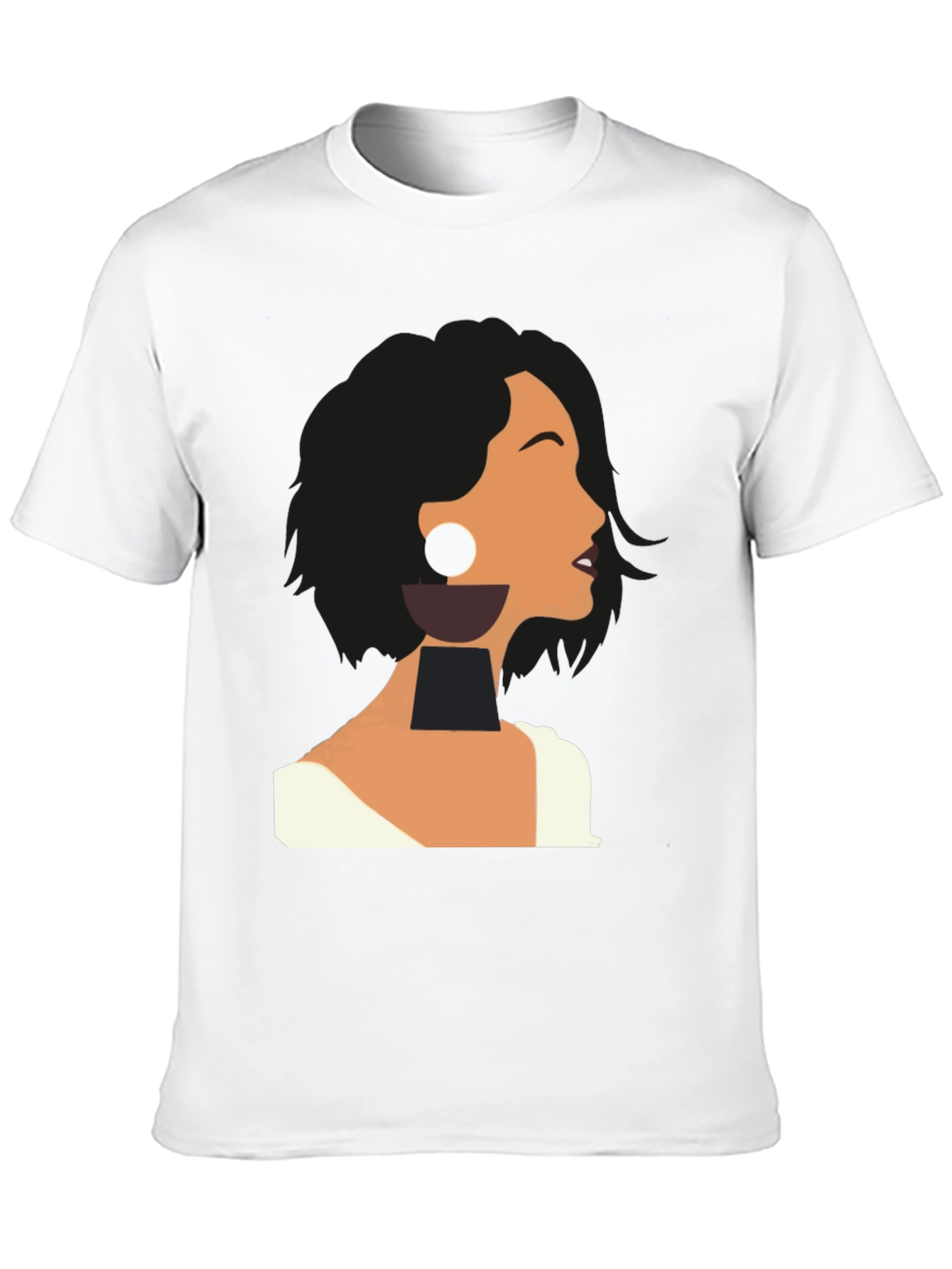 Abstract Woman Graphic Tee - Modern Art T-Shirt