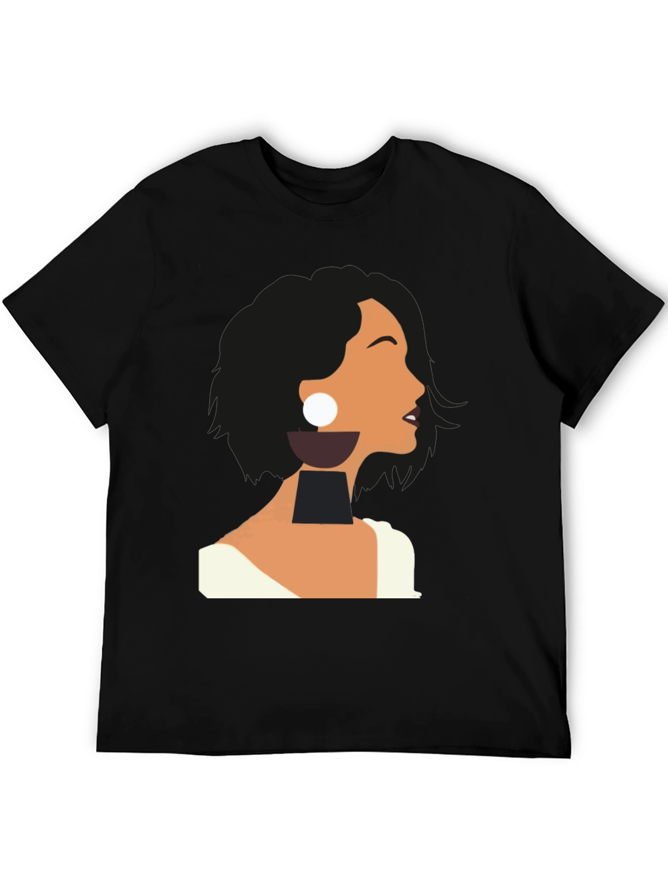 Abstract Woman Graphic Tee - Modern Art T-Shirt