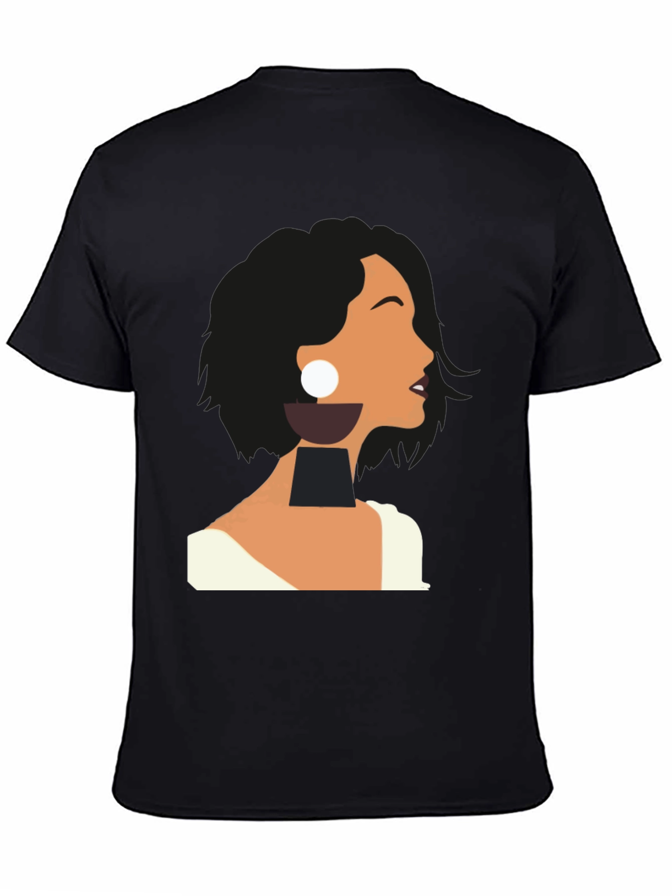 Abstract Woman Graphic Tee - Modern Art T-Shirt