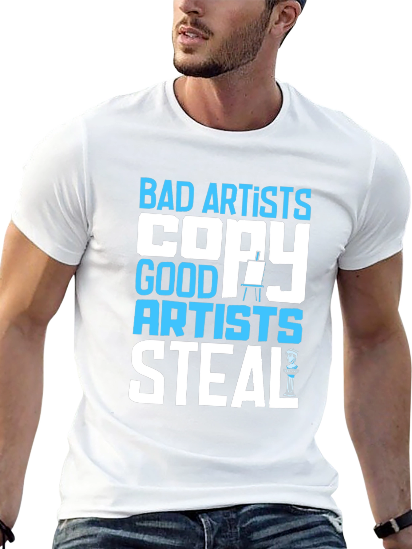 Bad Artists Copy Good Artists Steal Graphic T-Shirt