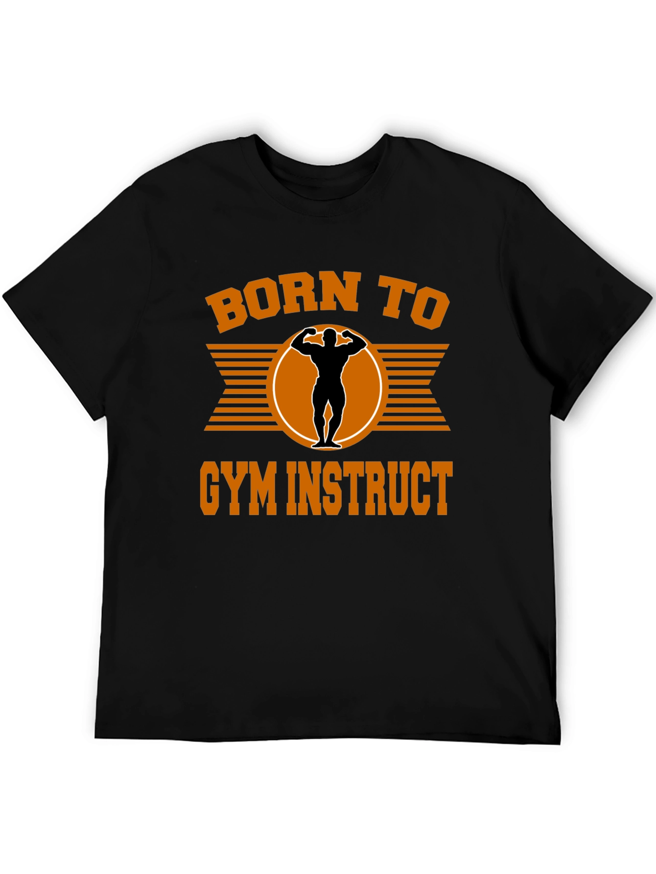 Born To Gym Instruct Black T-Shirt
