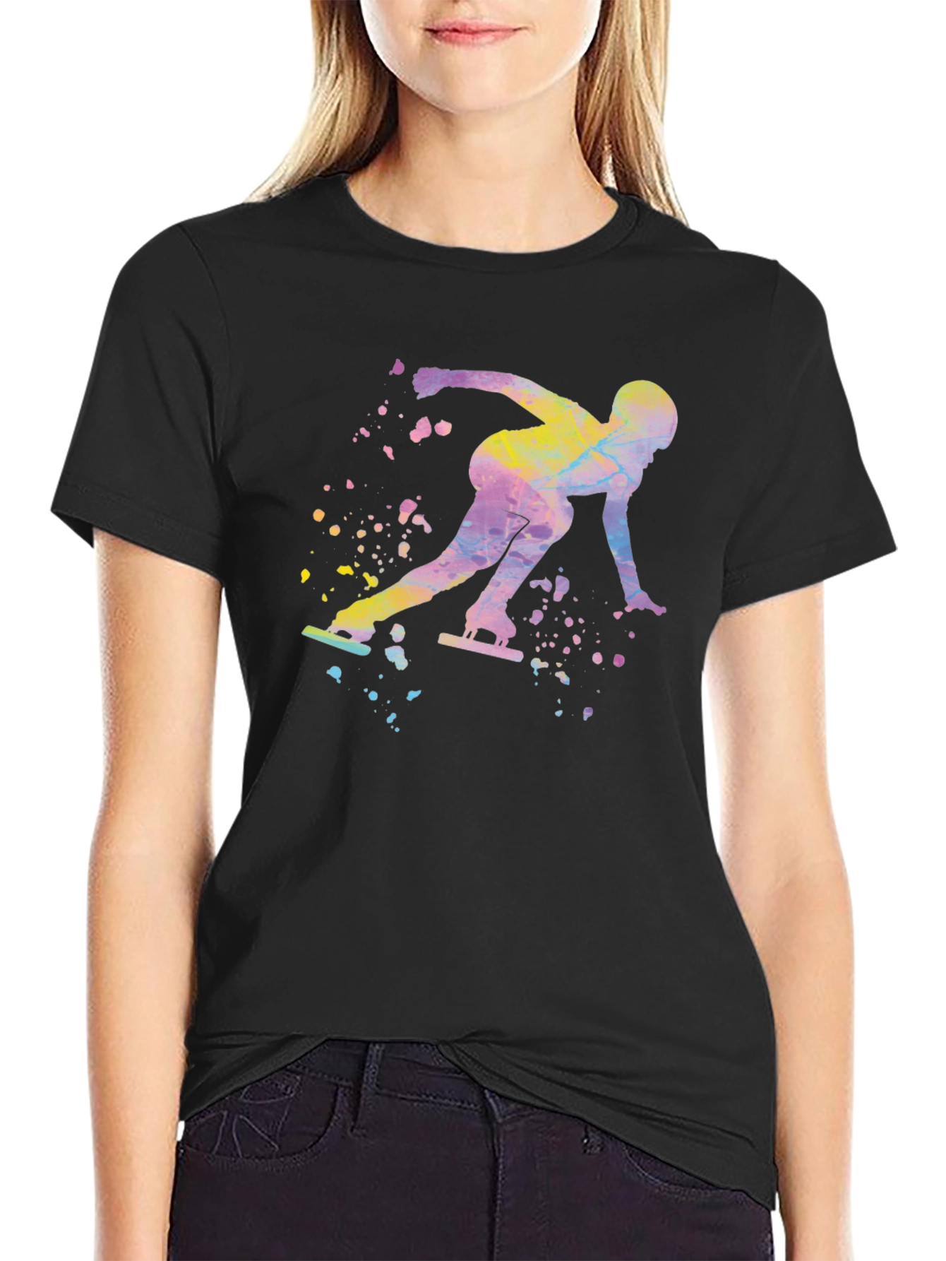 Speed Skater Graphic Tee - Stylish Mens T-Shirt