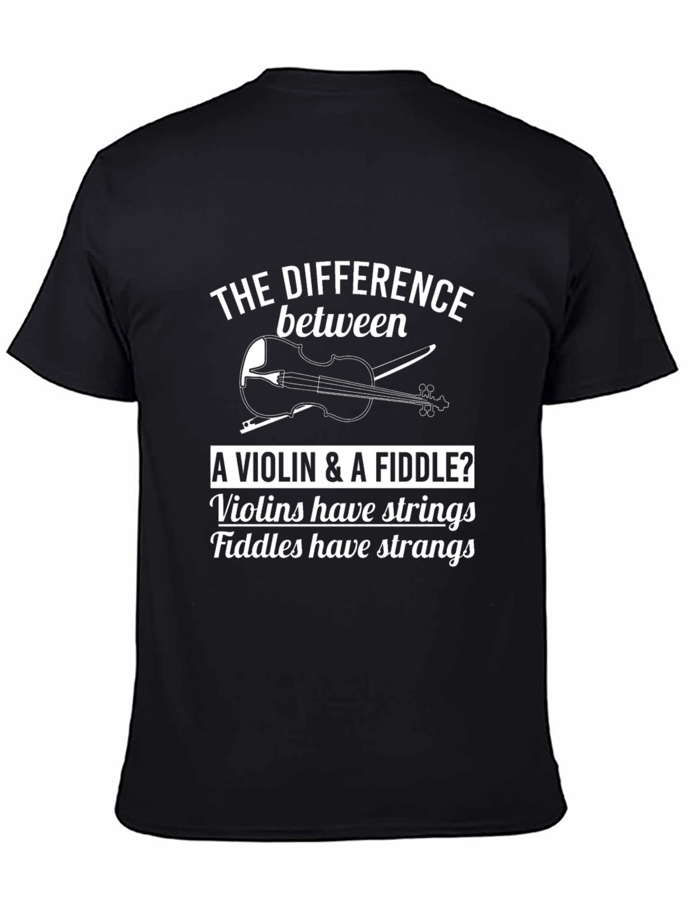 Violin vs Fiddle T-Shirt: Musical Humor Tee