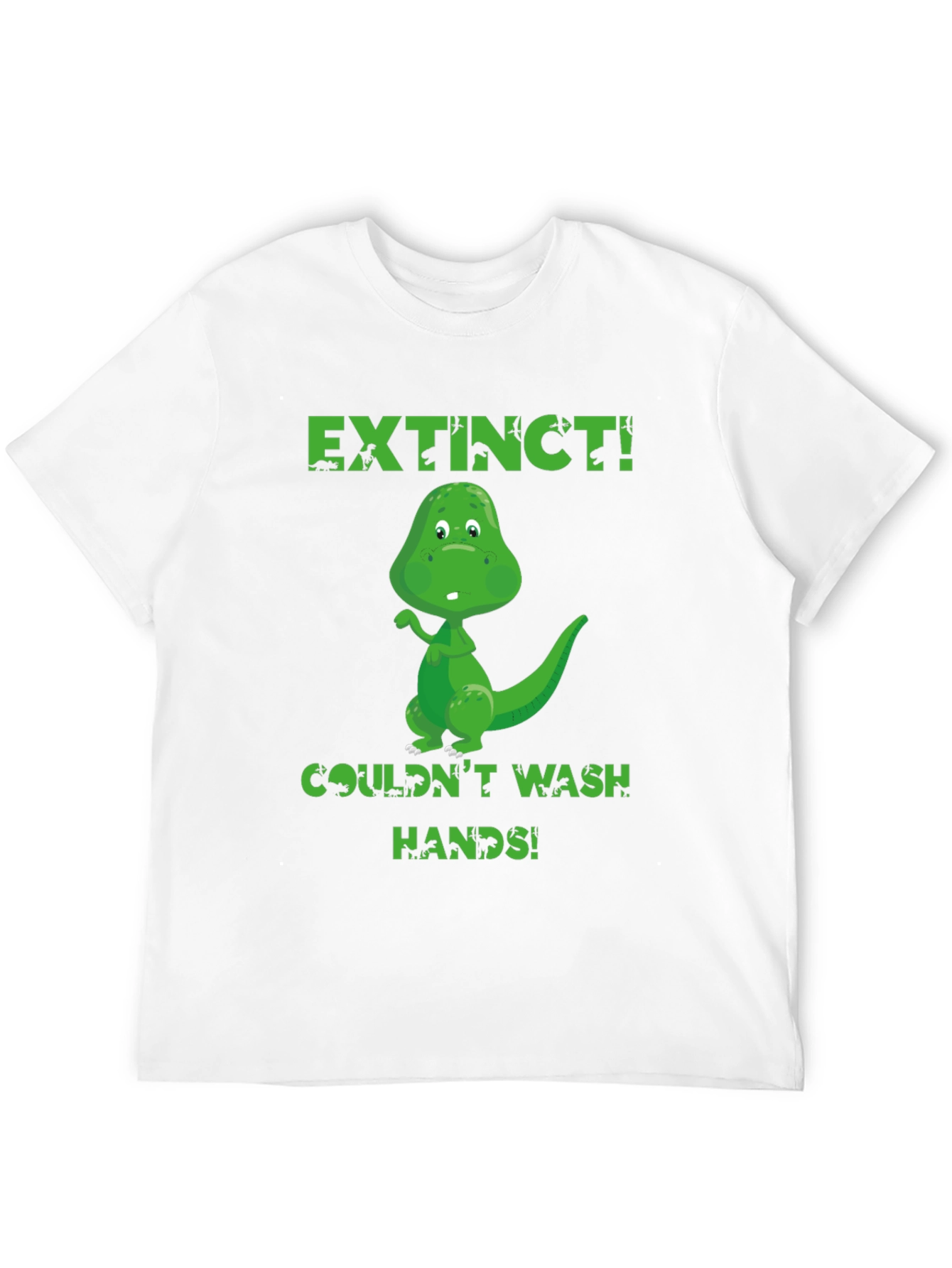 Extinct Dinosaur Wash Hands Graphic T-Shirt