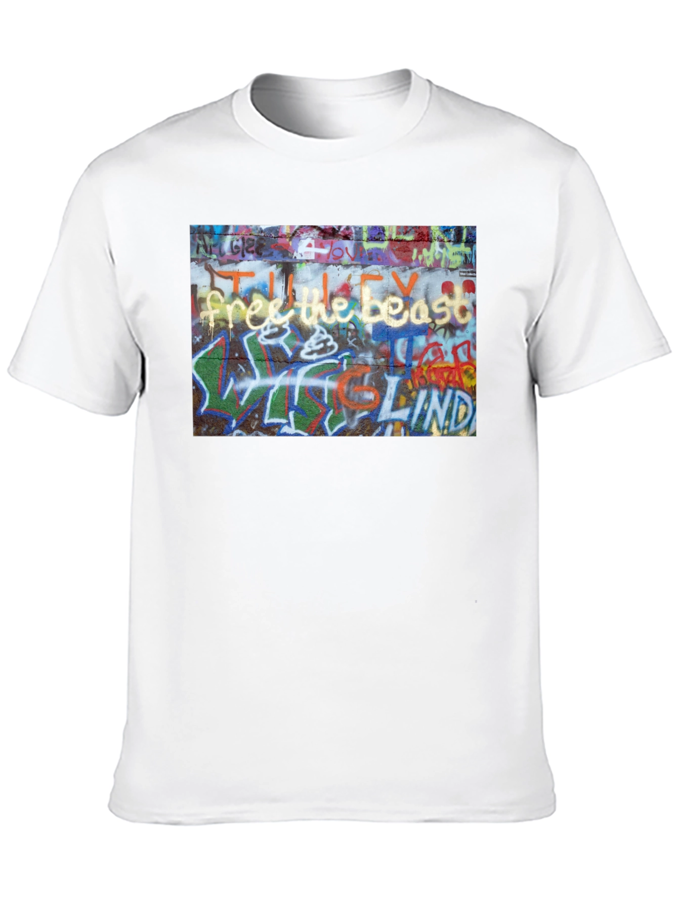 Graffiti Art Black T-Shirt