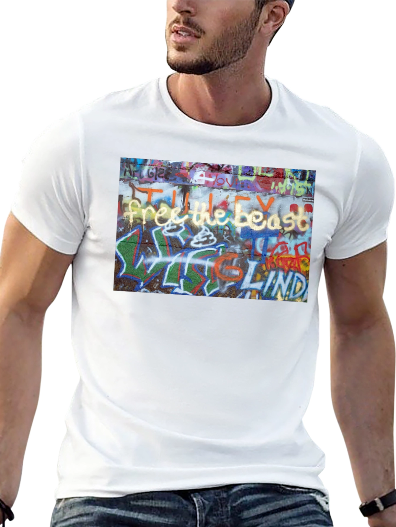 Graffiti Art Black T-Shirt