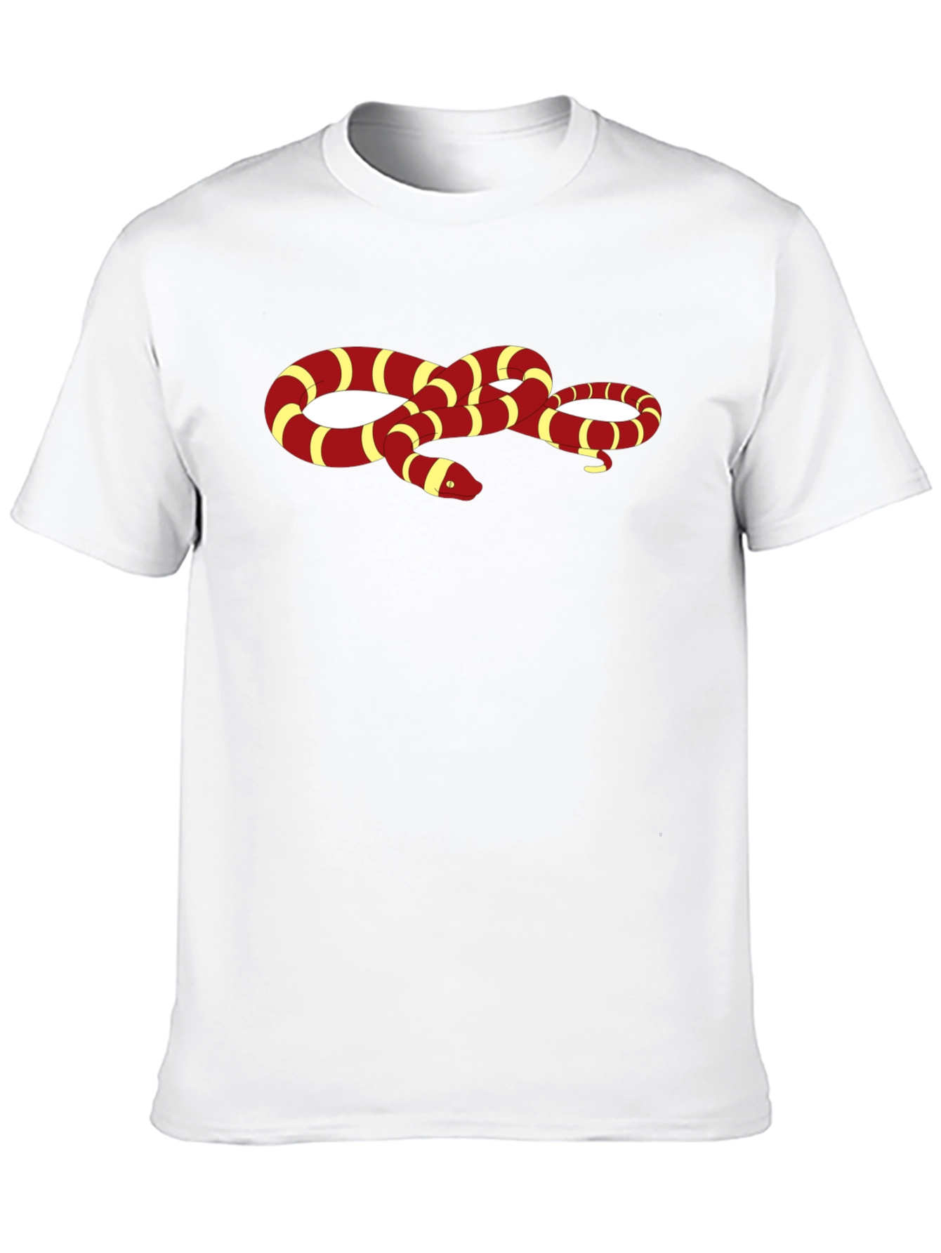 Snake Graphic Tee - Black Crew Neck T-Shirt