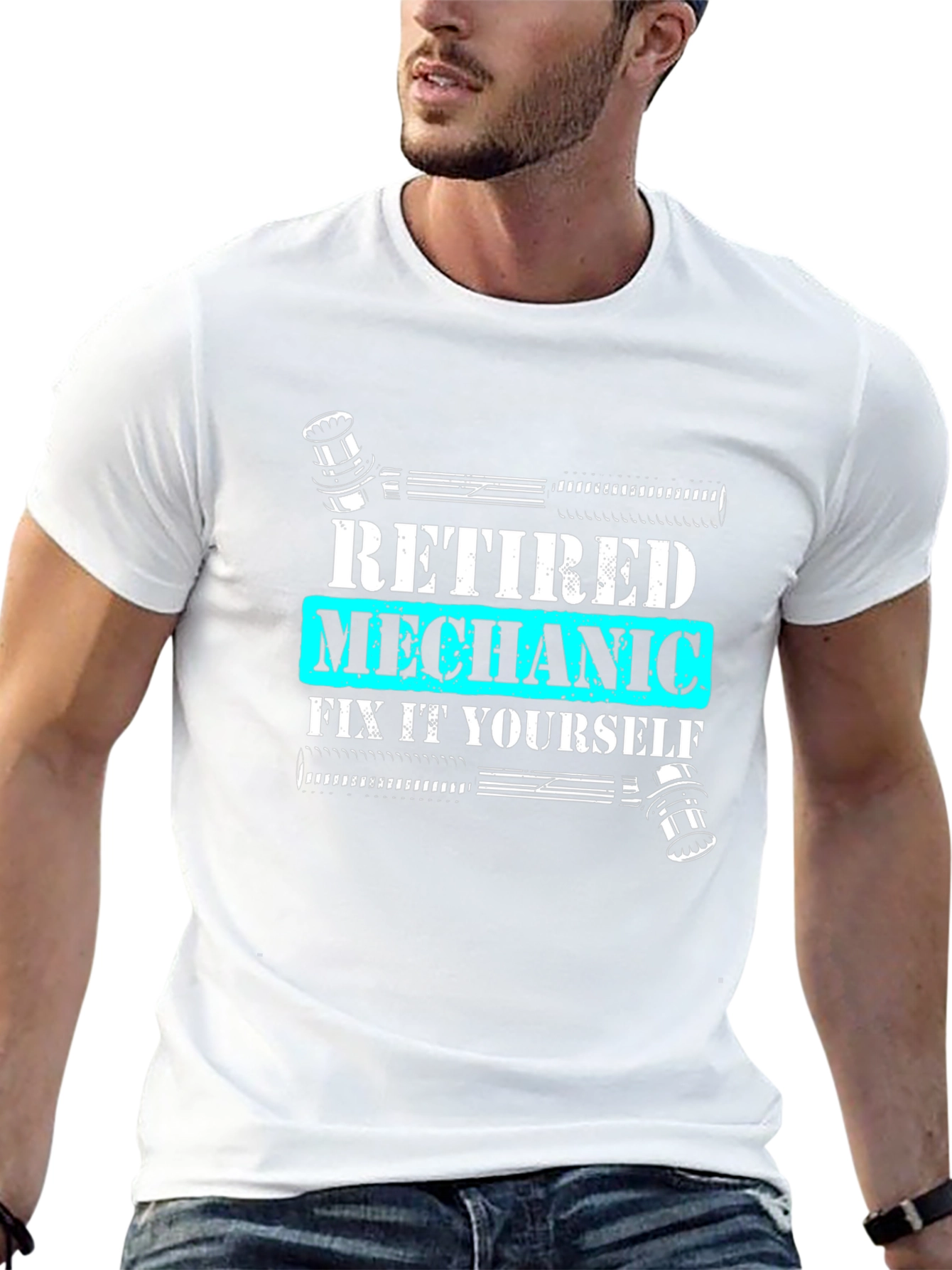 Retired Mechanic T-Shirt - Fix It Yourself