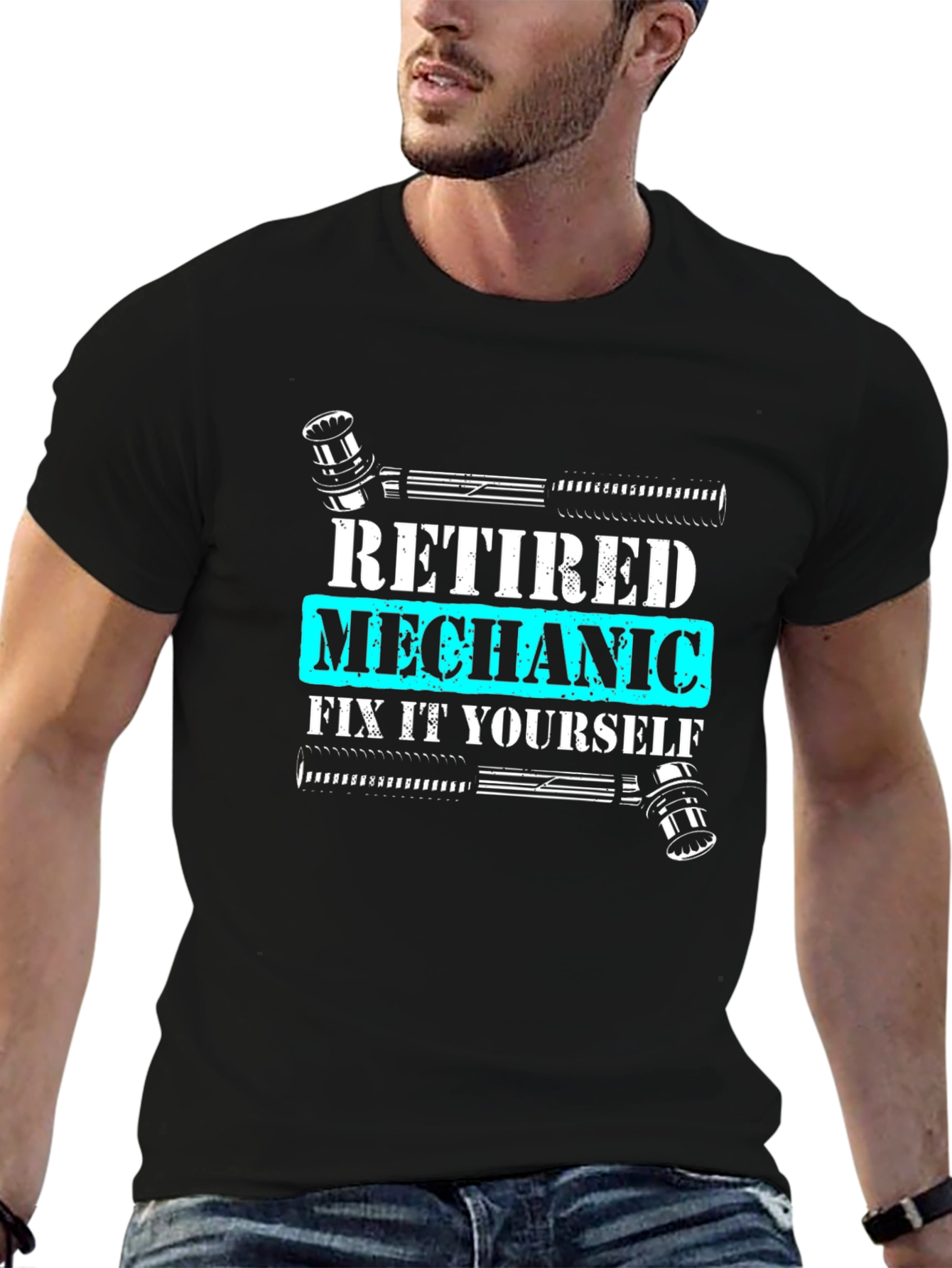 Retired Mechanic T-Shirt - Fix It Yourself