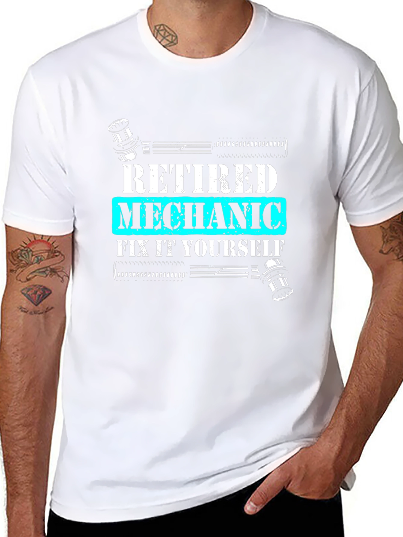Retired Mechanic T-Shirt - Fix It Yourself