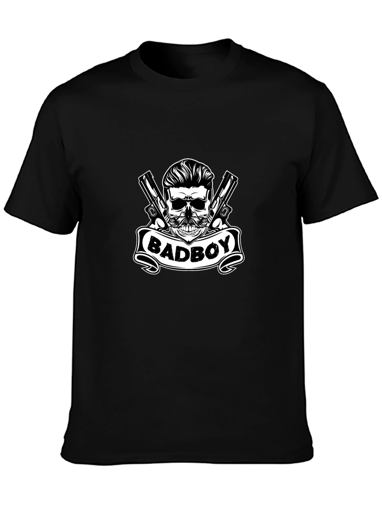 Badboy Skull Graphic Tee - Black