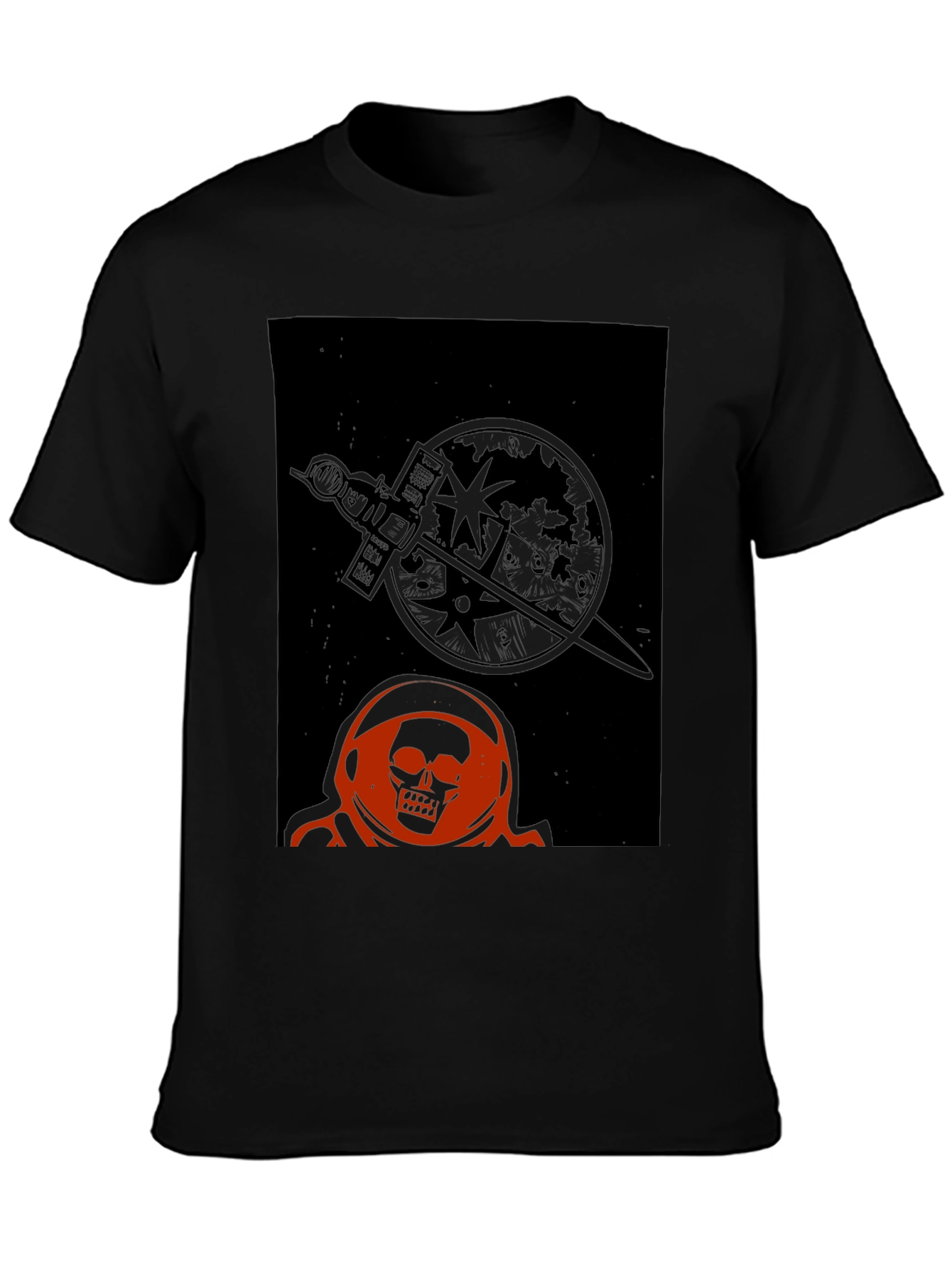Skull Astronaut Graphic T-Shirt