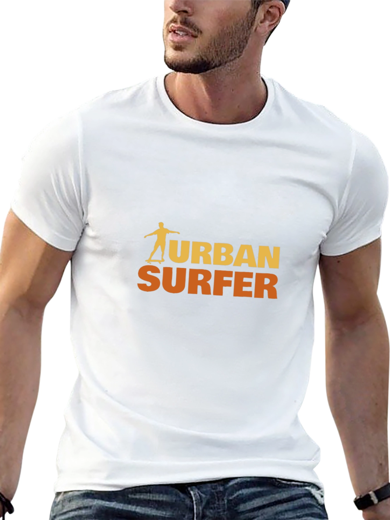 Urban Surfer Graphic Tee - Black