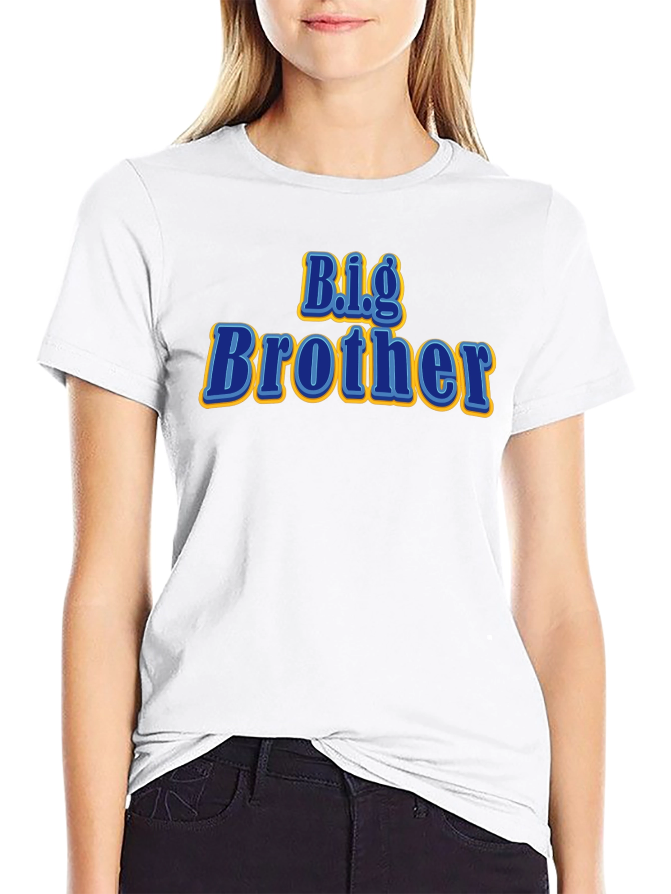 Big Brother Graphic Tee - Black Cotton T-Shirt