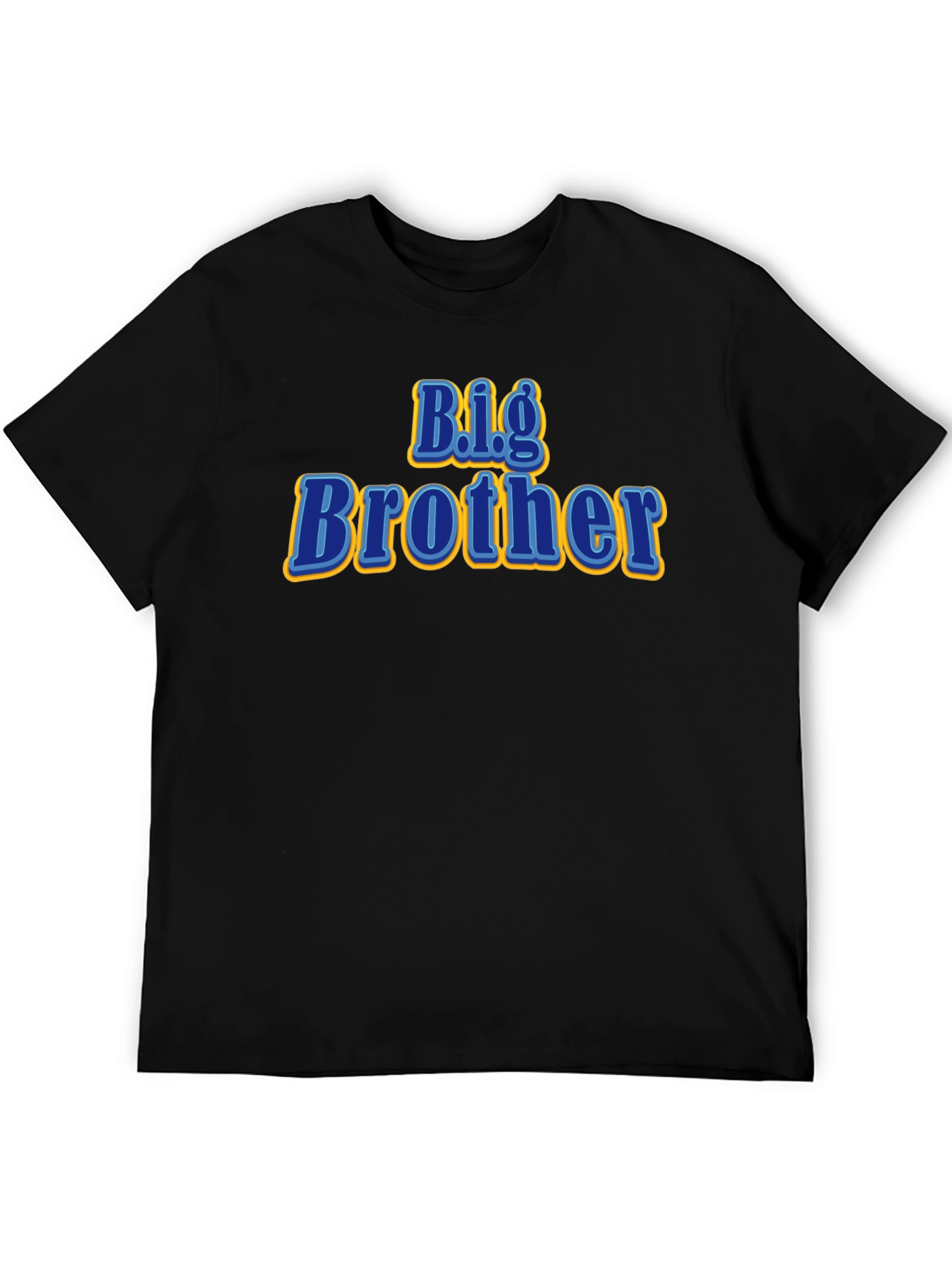 Big Brother Graphic Tee - Black Cotton T-Shirt