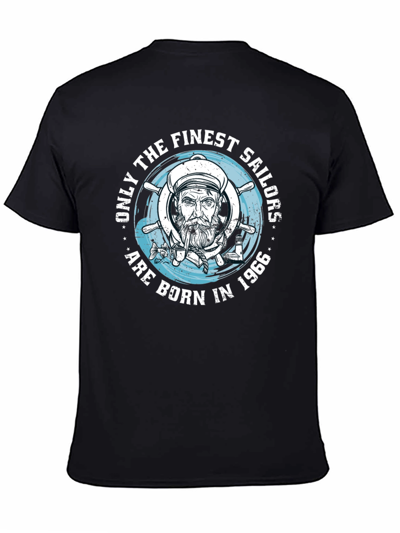 Finest Sailors Born in 1966 Black T-Shirt