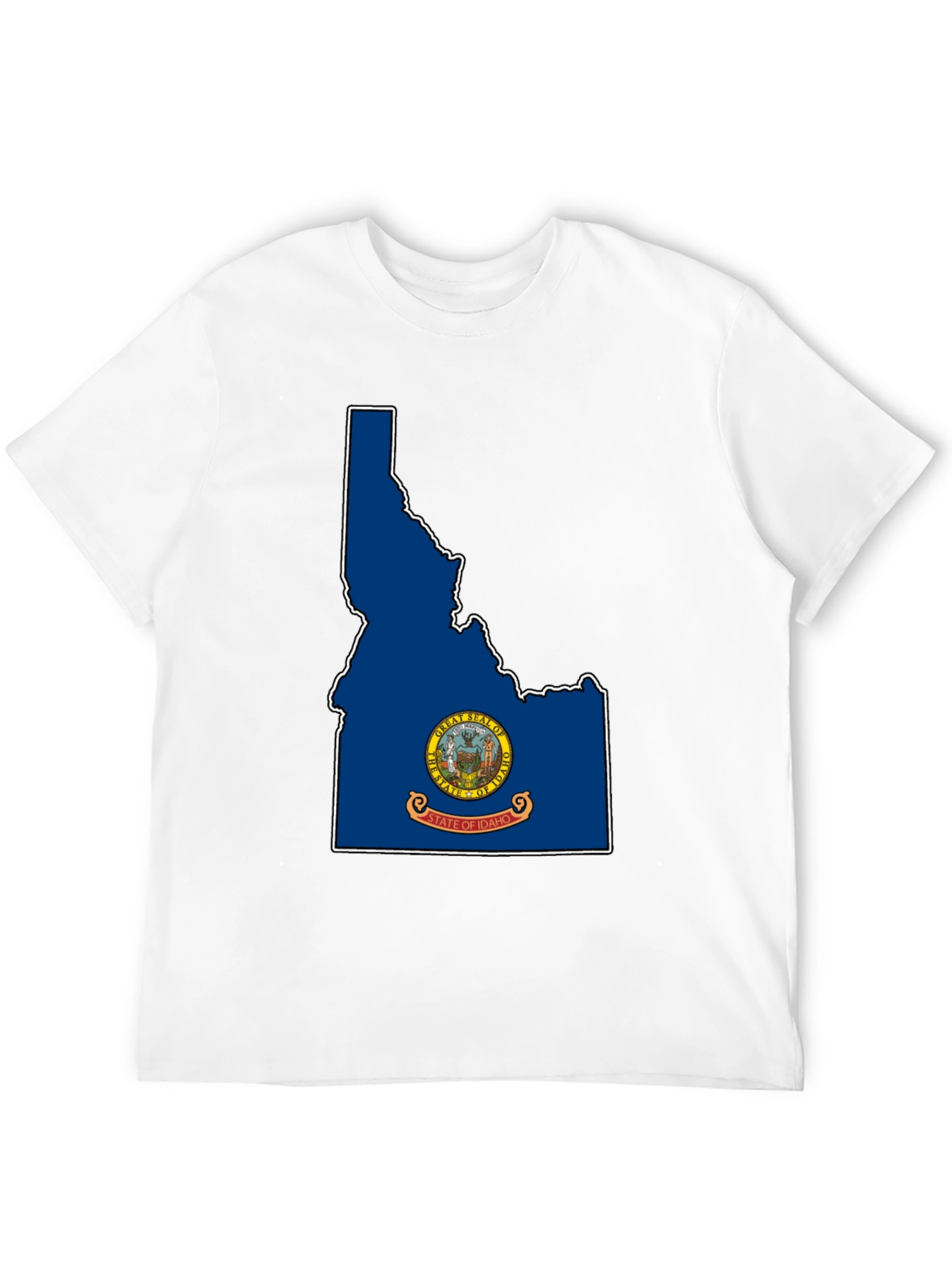 Idaho State Flag T-Shirt - Black Tee