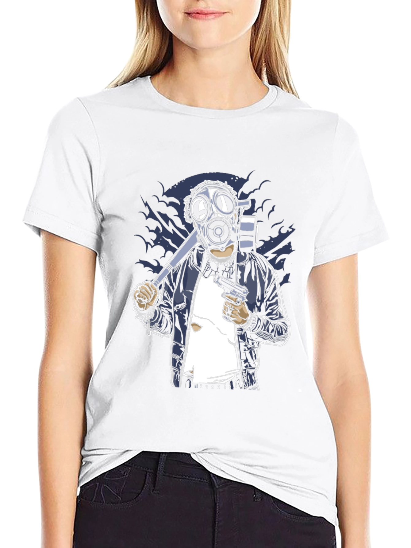 Gas Mask Graphic Tee - Unique Streetwear Style