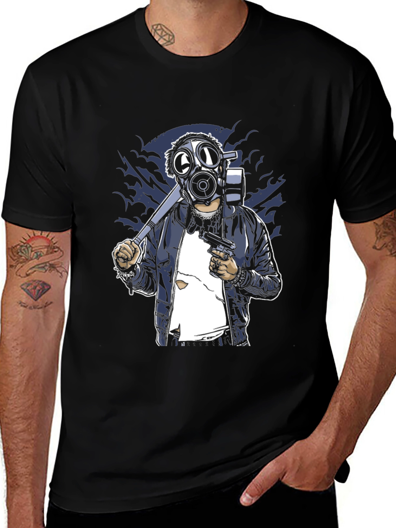 Gas Mask Graphic Tee - Unique Streetwear Style
