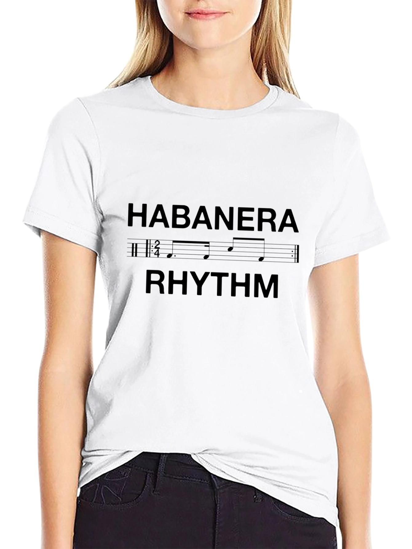 Habanera Rhythm Music T-Shirt - Classic Design