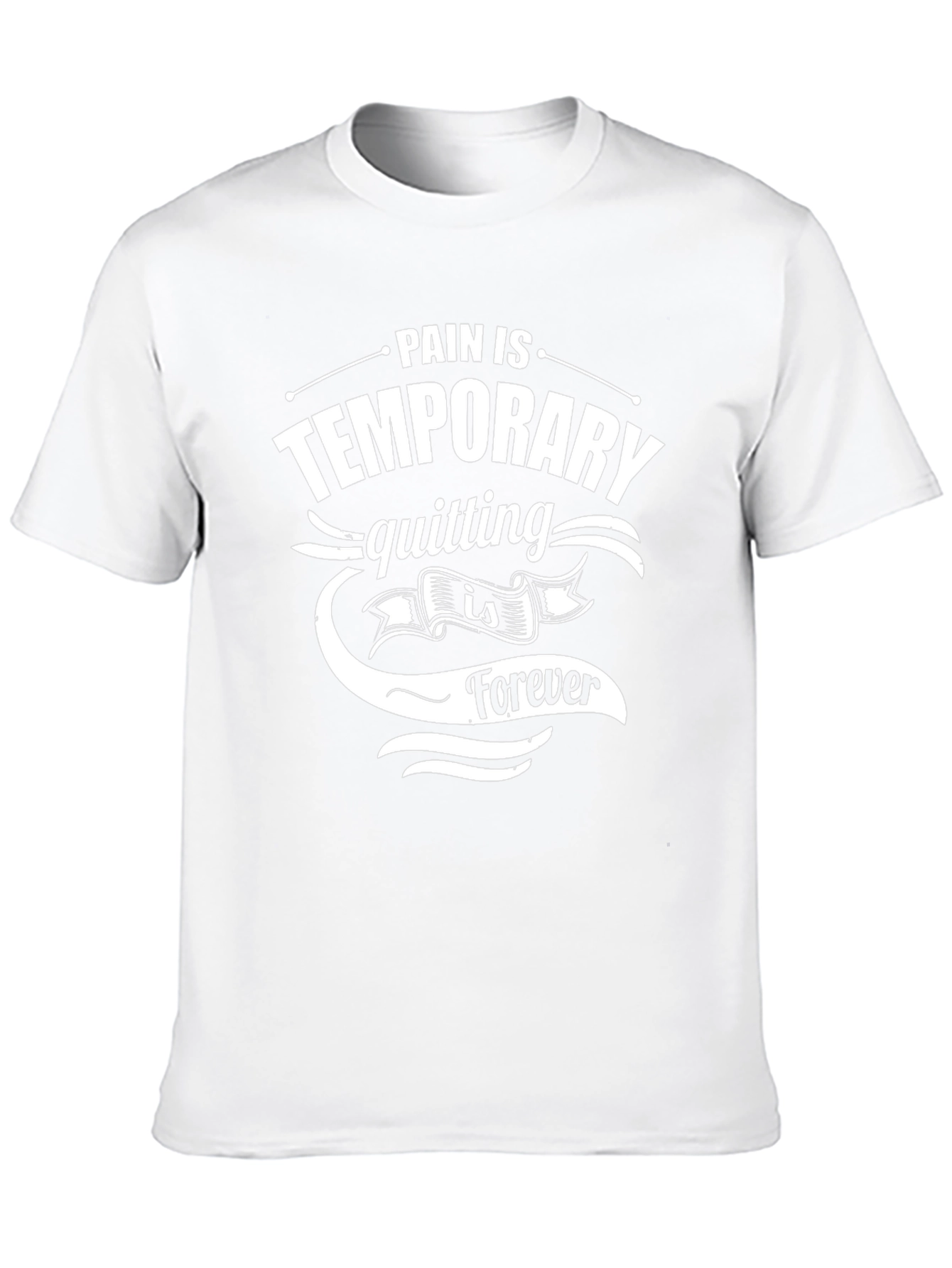 Motivational Black T-Shirt: Pain is Temporary