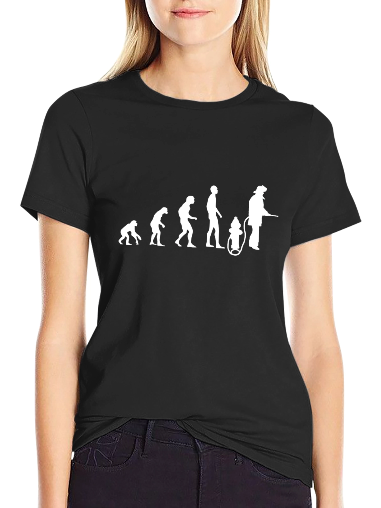 Firefighter Evolution Graphic T-Shirt - Black