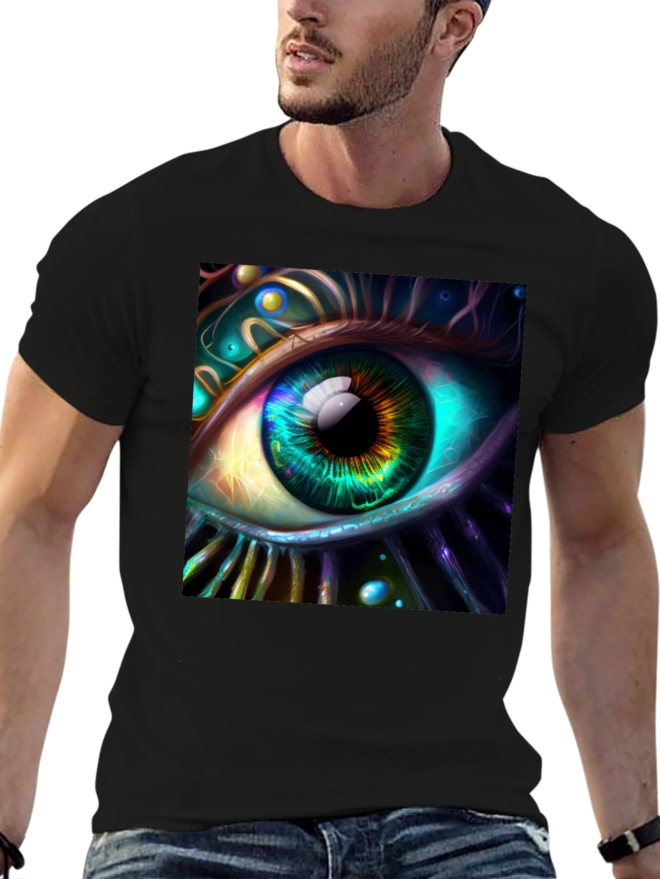 Eye See You Graphic Tee - Vivid Art T-Shirt