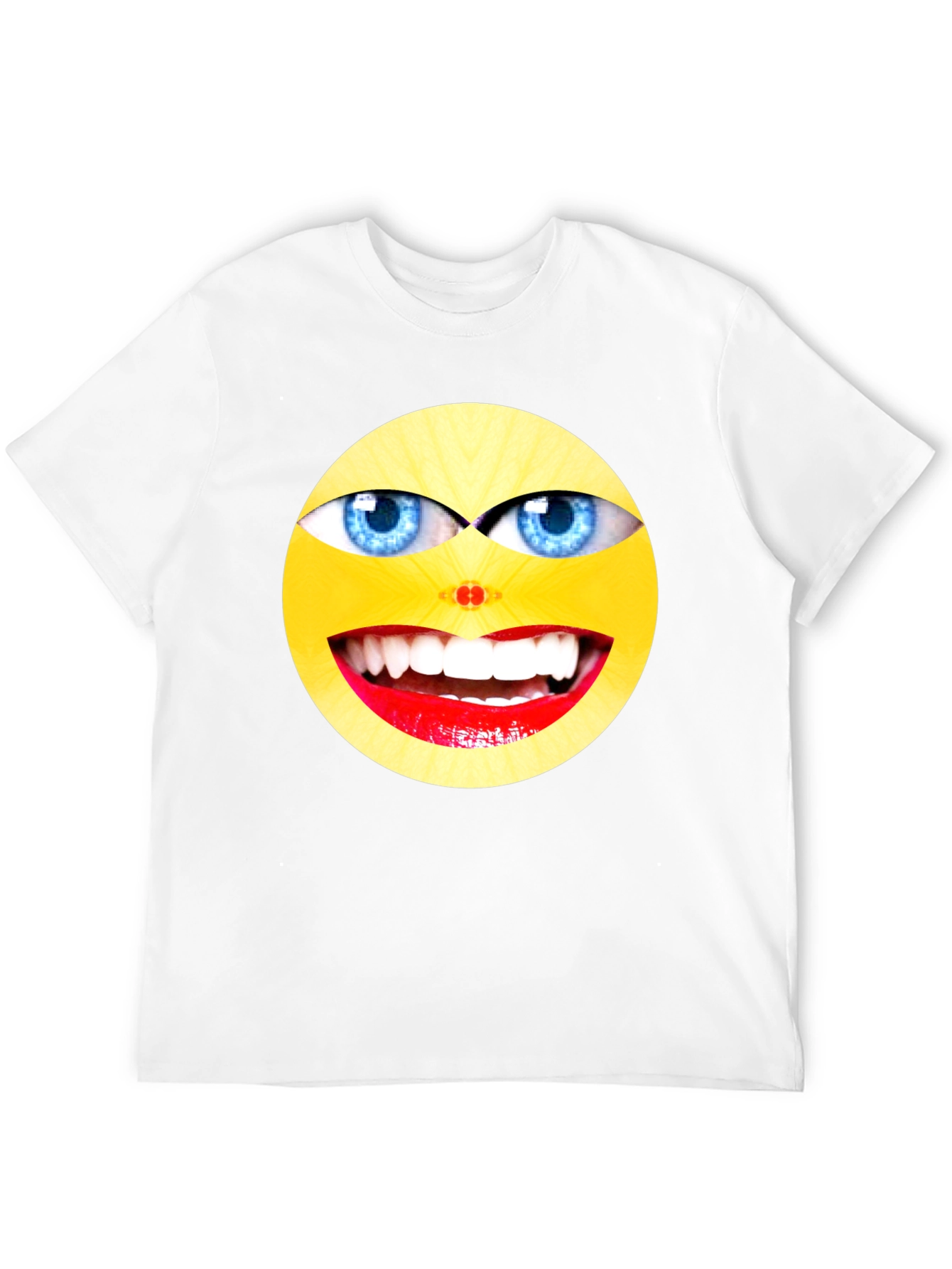 Funny Emoji Graphic Black T-Shirt