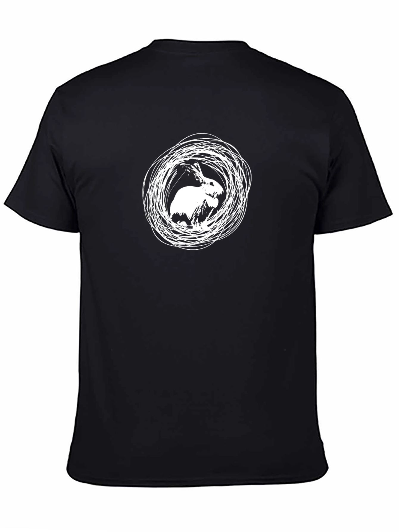 Rabbit Nest Graphic T-Shirt - Black