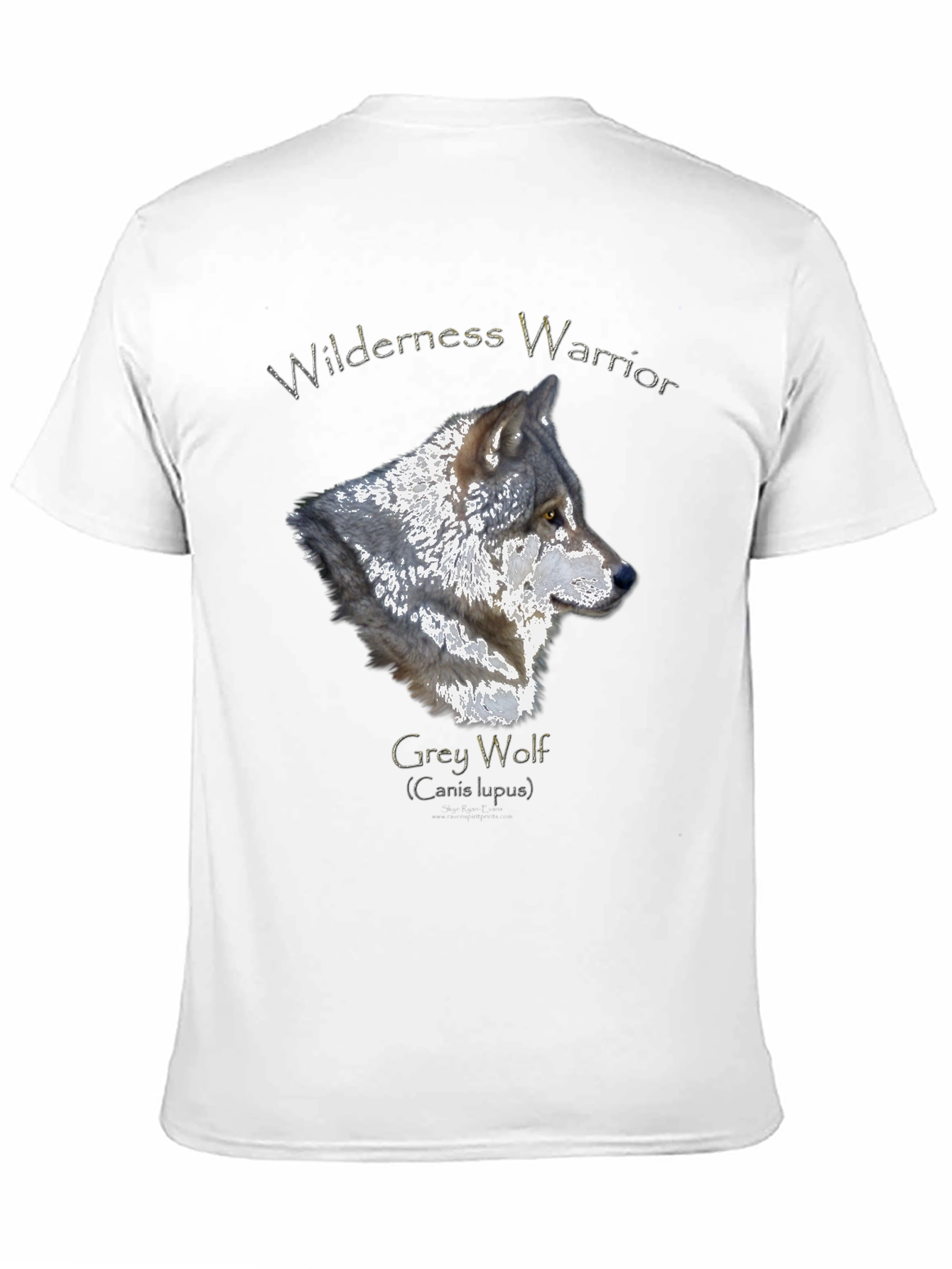 Wilderness Warrior Grey Wolf Graphic T-Shirt
