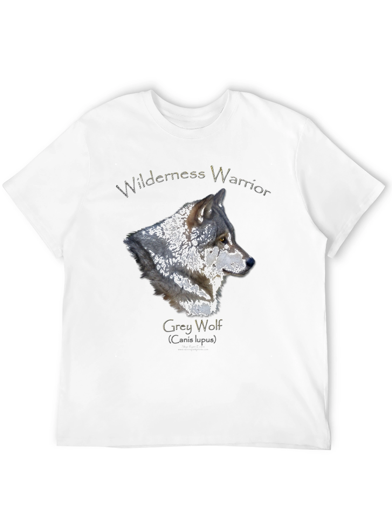 Wilderness Warrior Grey Wolf Graphic T-Shirt