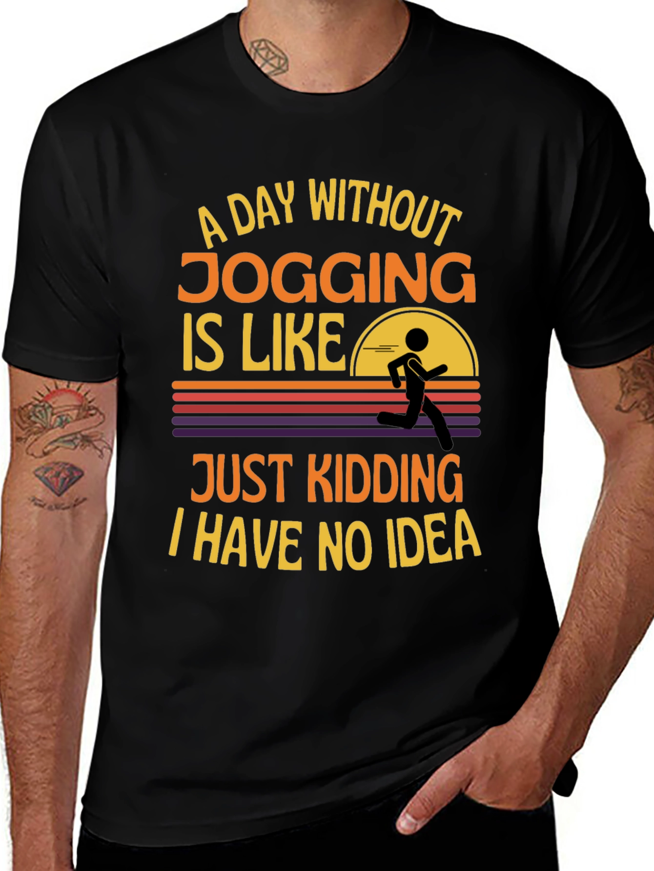 Funny Jogging T-Shirt: A Day Without Jogging