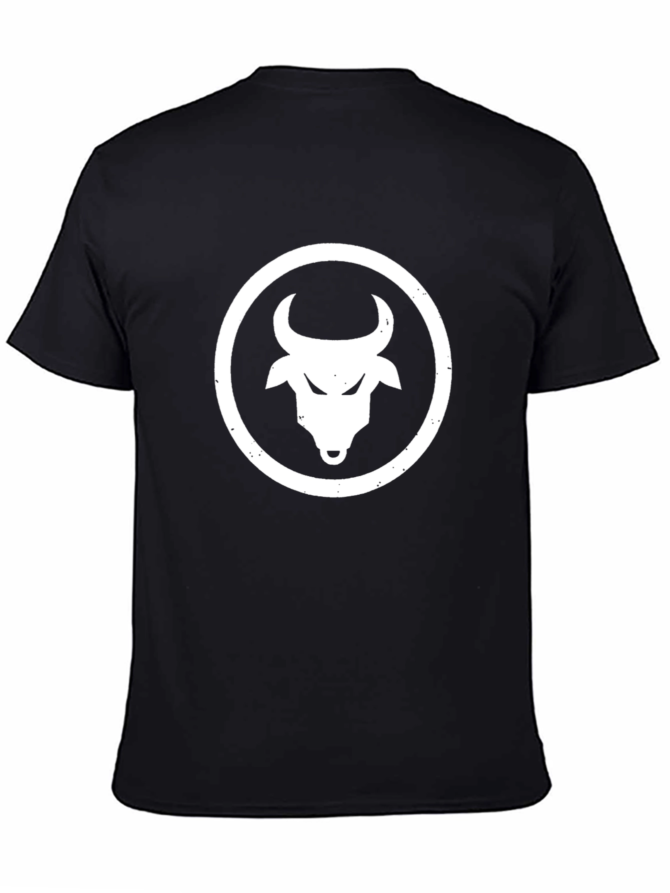 Black Bull Head Graphic Tee - Premium Cotton Blend