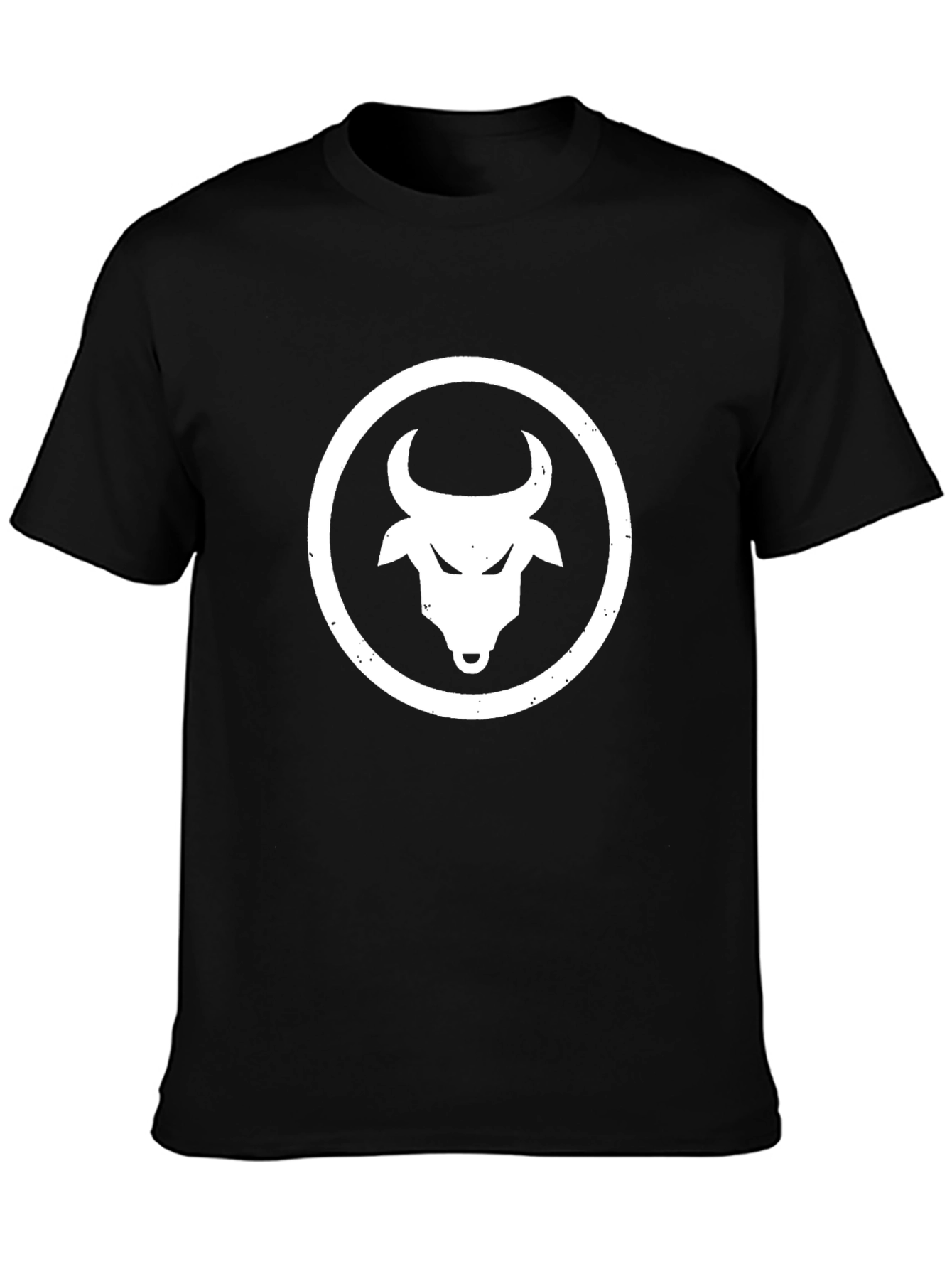 Black Bull Head Graphic Tee - Premium Cotton Blend
