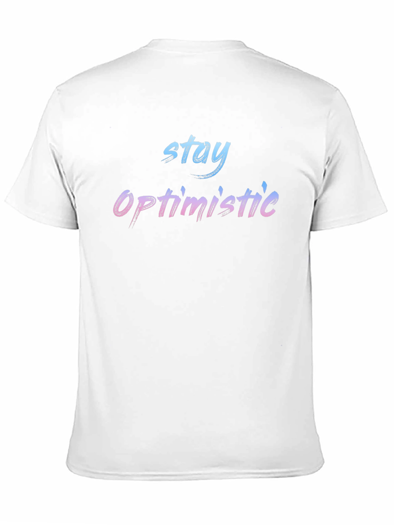 Stay Optimistic Graphic Black T-Shirt